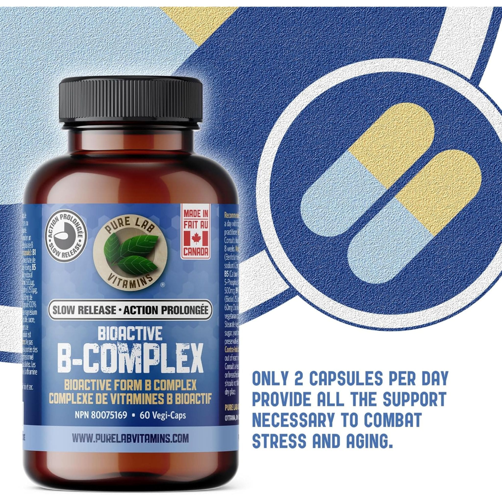 Pure Lab Vitamins Bioactive B Complex Slow Release - Image 9