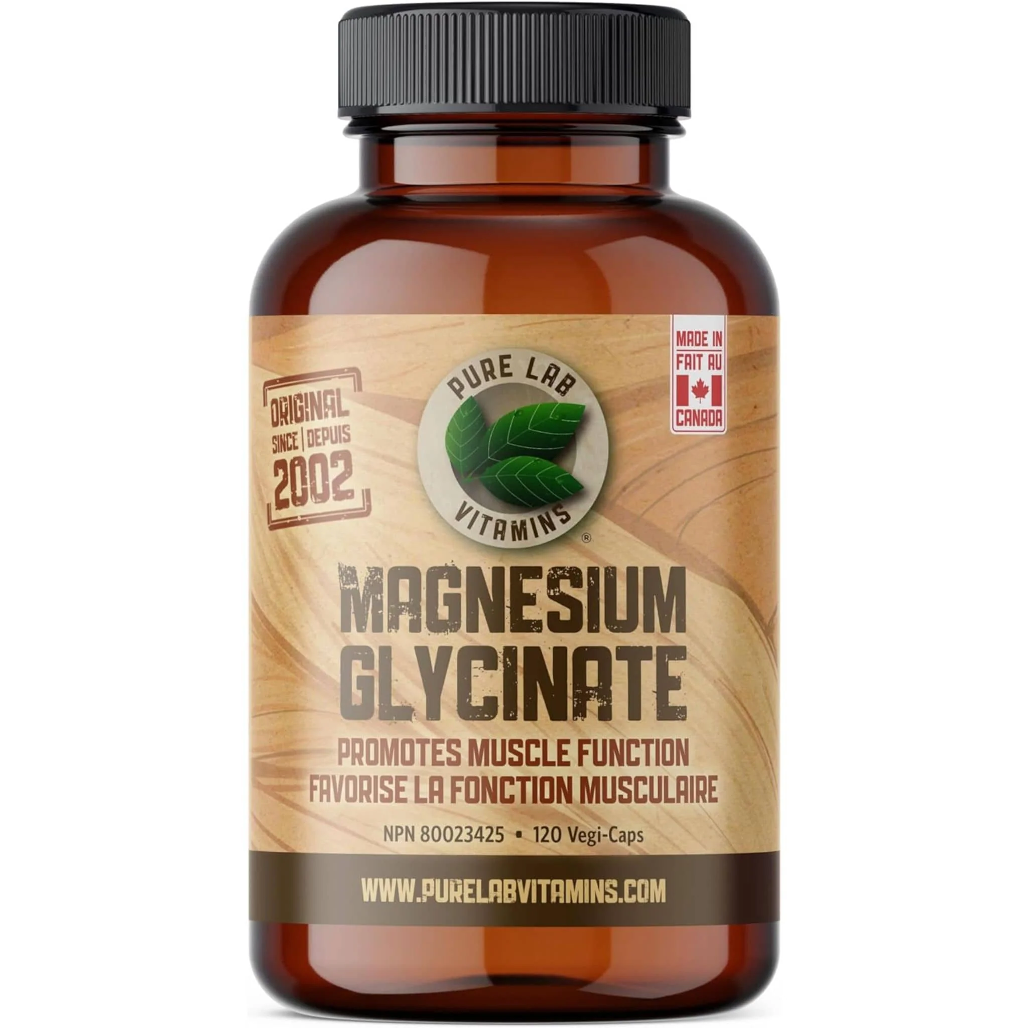Pure Lab Vitamins Magnesium Glycinate 165mg Capsules