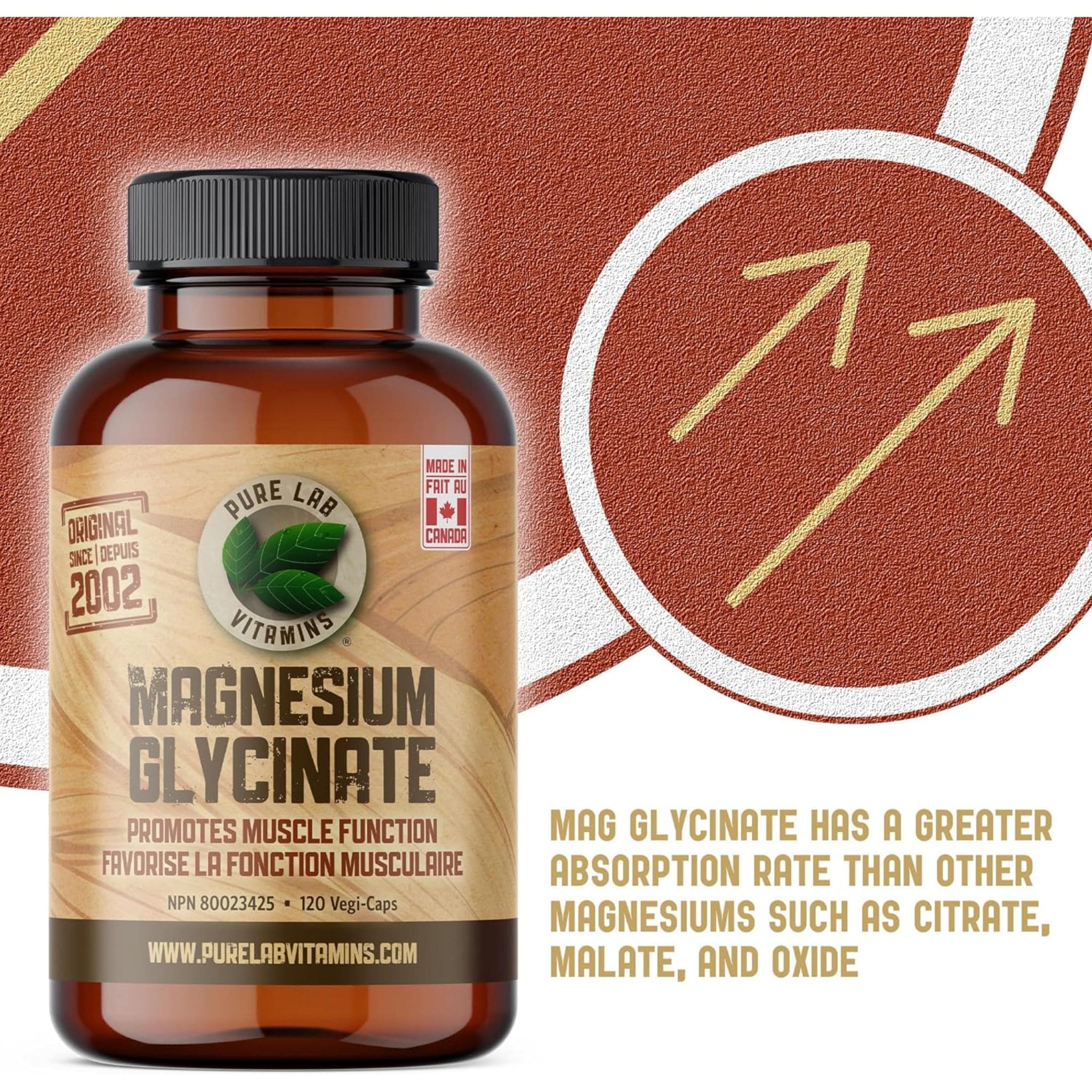 Pure Lab Vitamins Magnesium Glycinate 165mg Capsules - Image 5