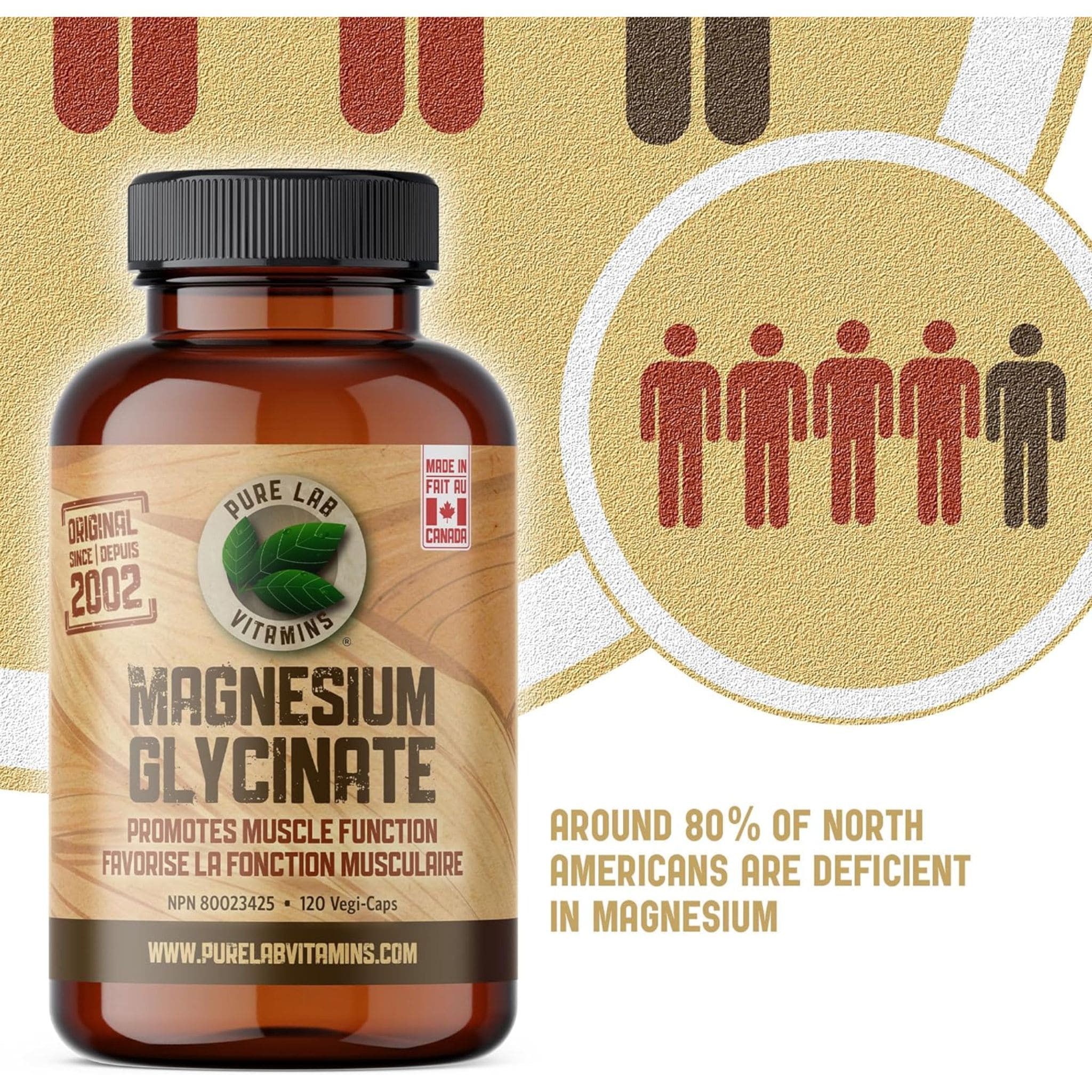 Pure Lab Vitamins Magnesium Glycinate 165mg Capsules - Image 6