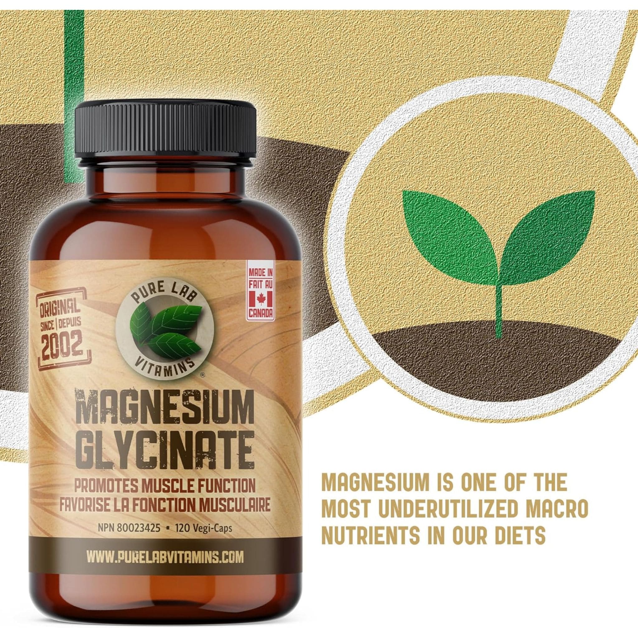 Pure Lab Vitamins Magnesium Glycinate 165mg Capsules - Image 9