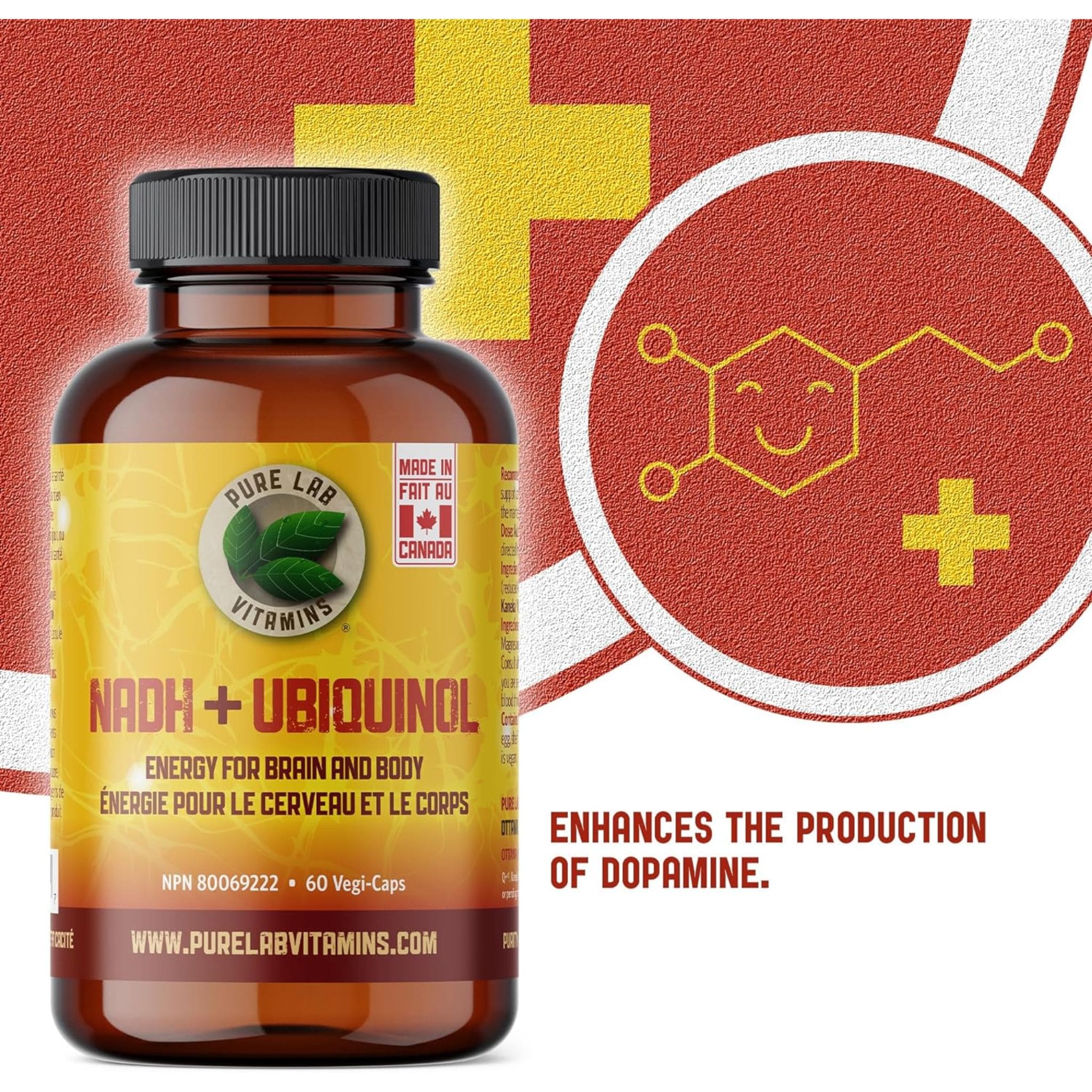 Pure Lab Vitamins NADH + Ubiquinol, 60 Capsules - Image 6