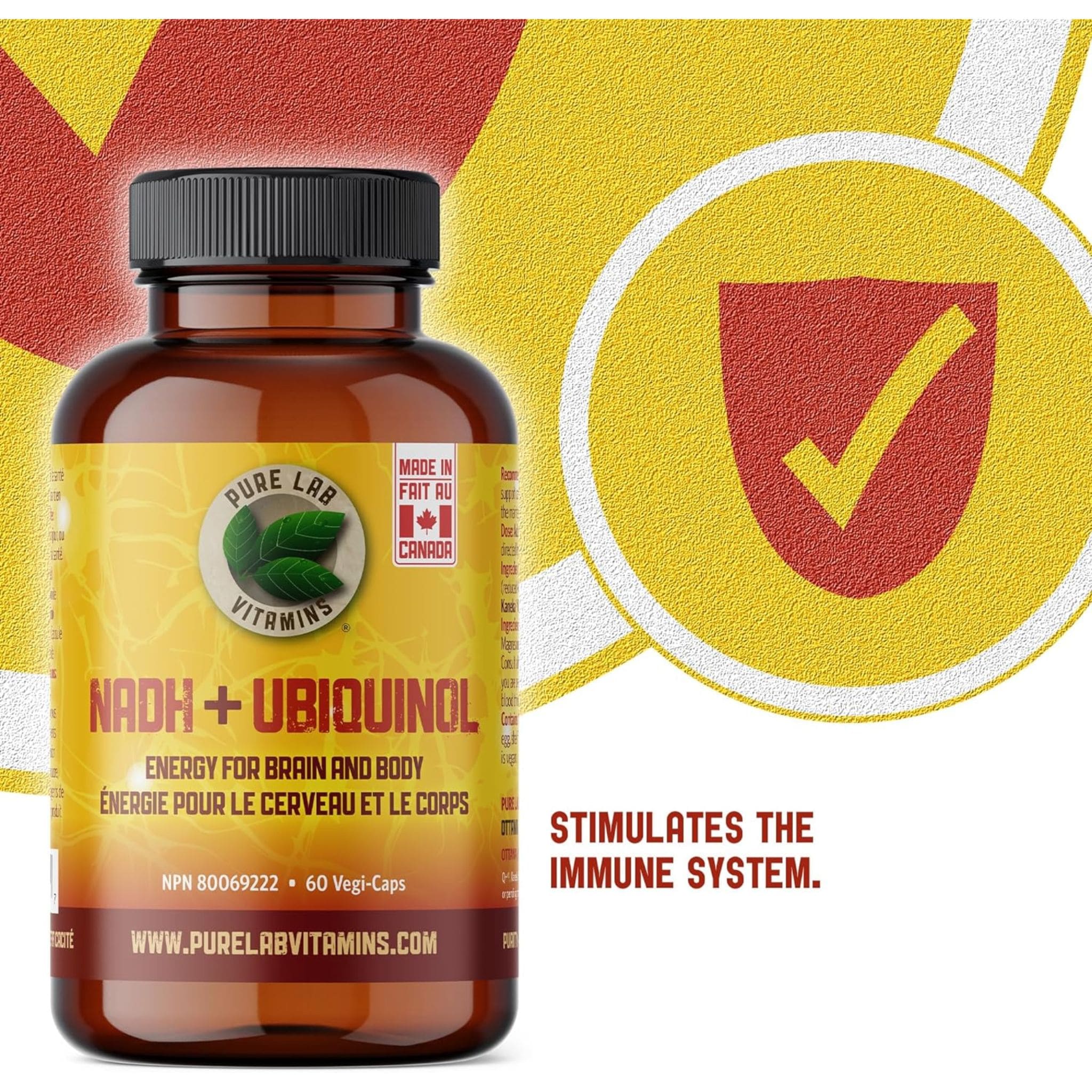 Pure Lab Vitamins NADH + Ubiquinol, 60 Capsules - Image 9