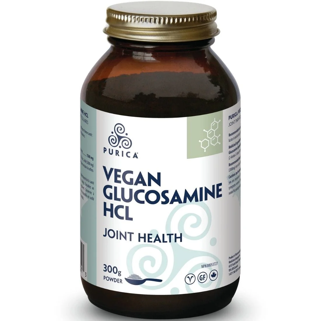 Purica Vegan Glucosamine HCL Powder (100% Pure), 300g - Image 2