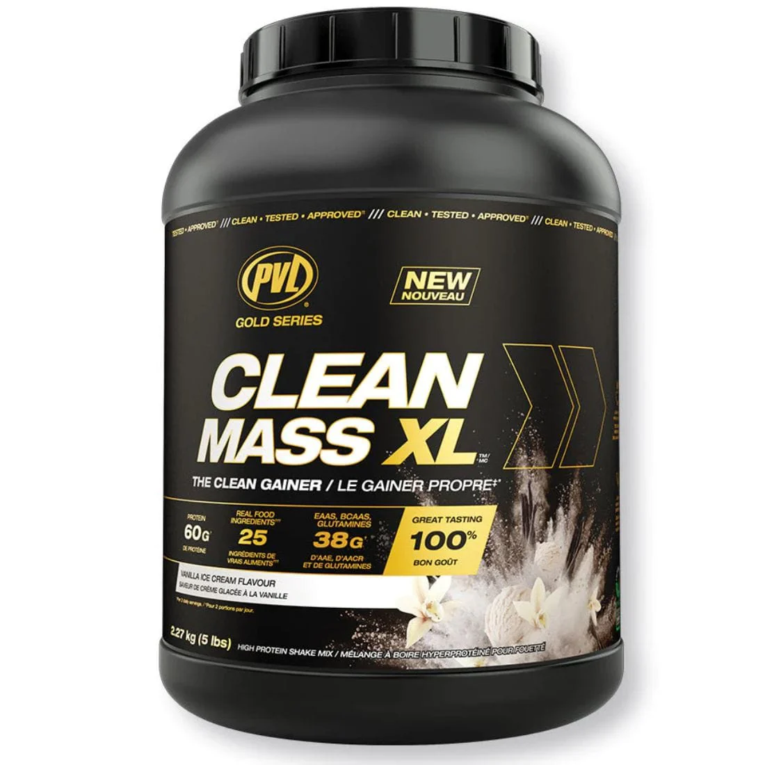 PVL Clean Mass XL Mass Gainer, 5lb - Image 2