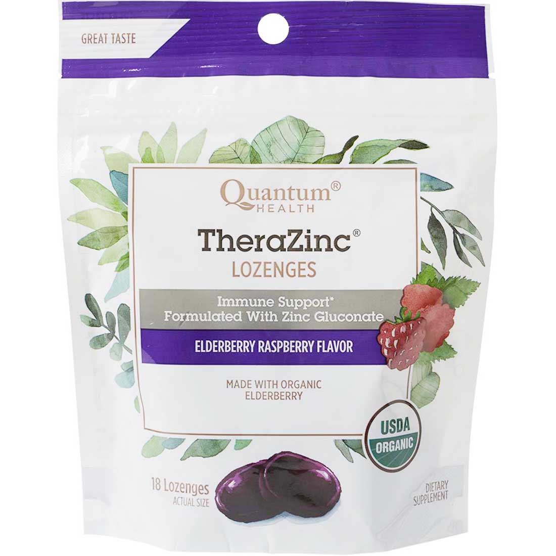 Quantum Health Organic Thera Zinc Lozenges (2 Flavours)