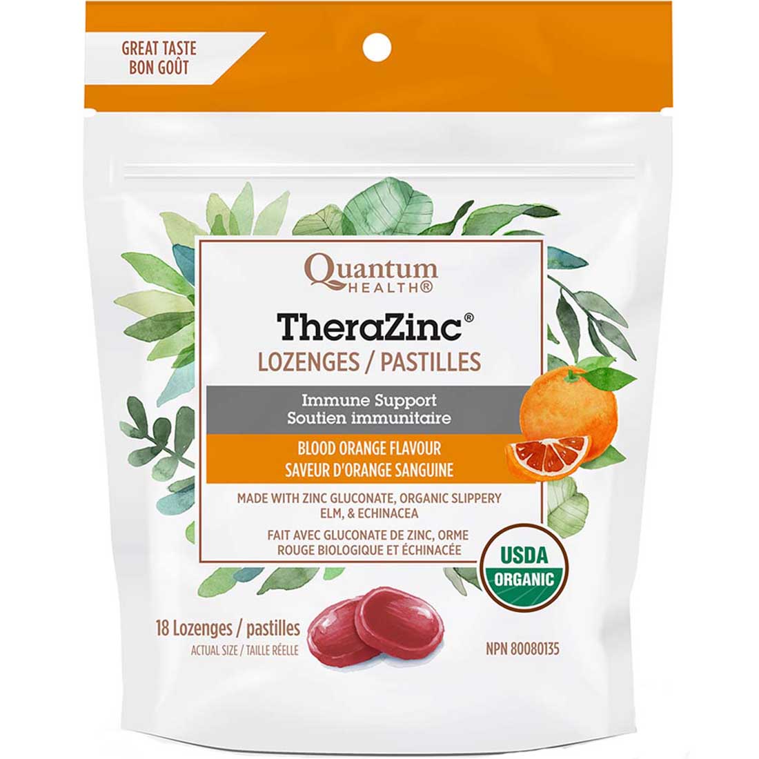 Quantum Health Organic Thera Zinc Lozenges (2 Flavours) - Image 2