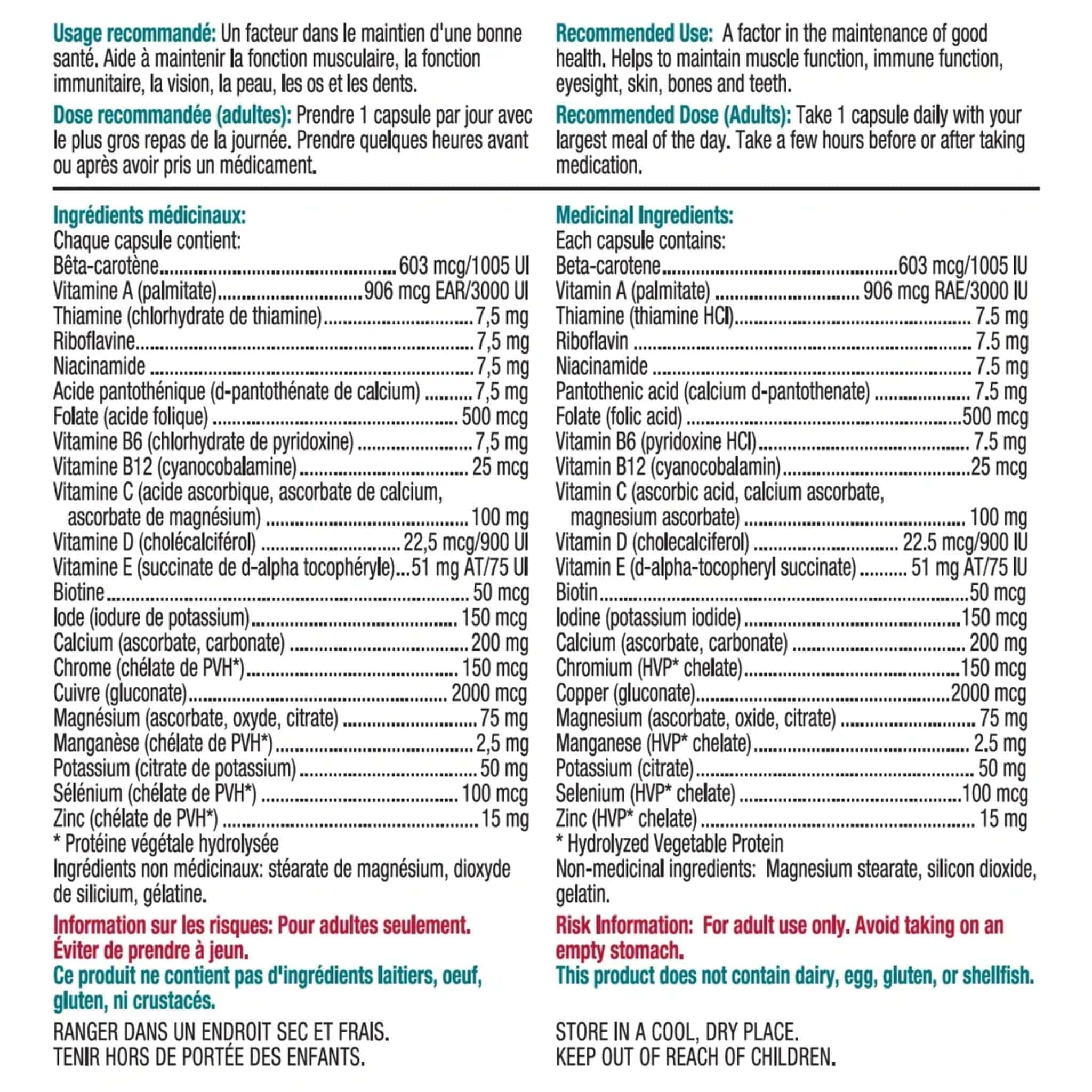 Quest His Daily One For Mature Men 50+ Multivitamin, Supports Muscle, Immunity, and Vision Health, 90 Capsules - Image 3