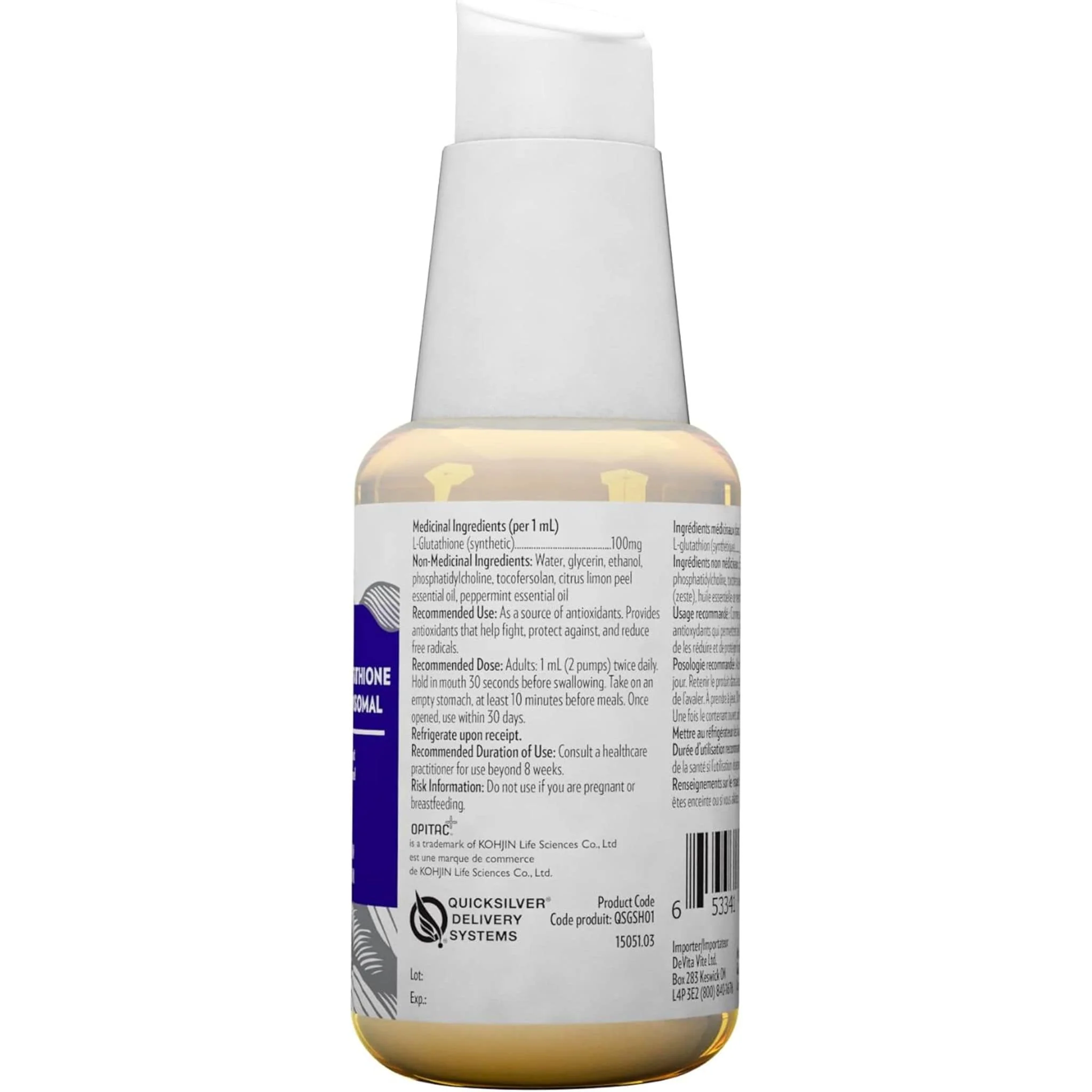 Quicksilver Scientific Liposomal Glutathione, 50ml - Image 6