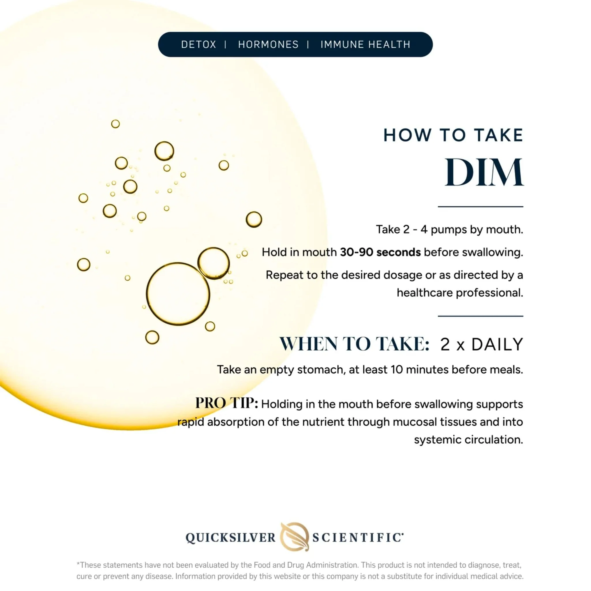 Quicksilver Scientific Nanoemulsified DIM, 50ml - Image 2