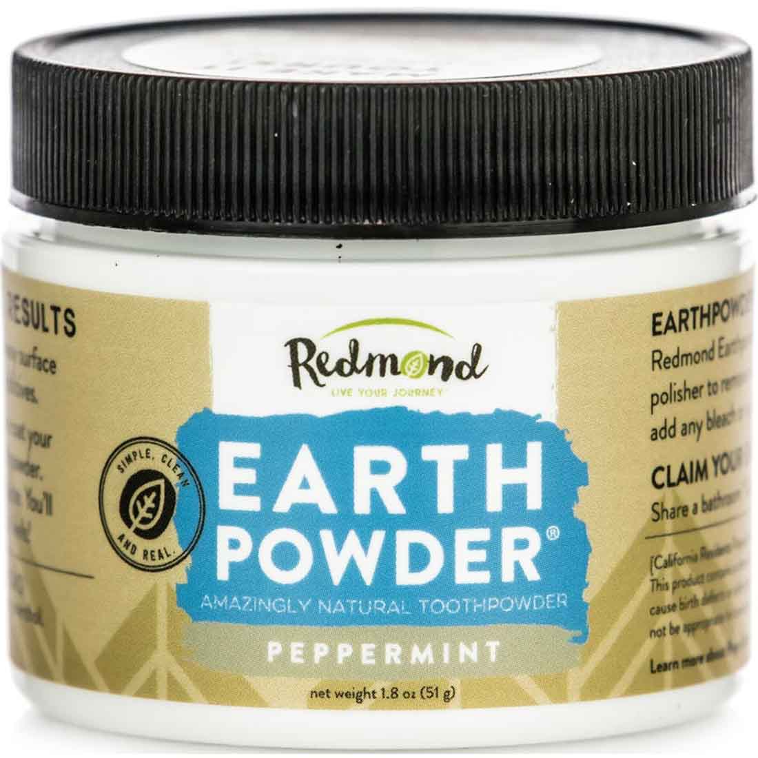 Redmond Earthpowder Tooth Powder (Unsweetened), 51g - Image 3