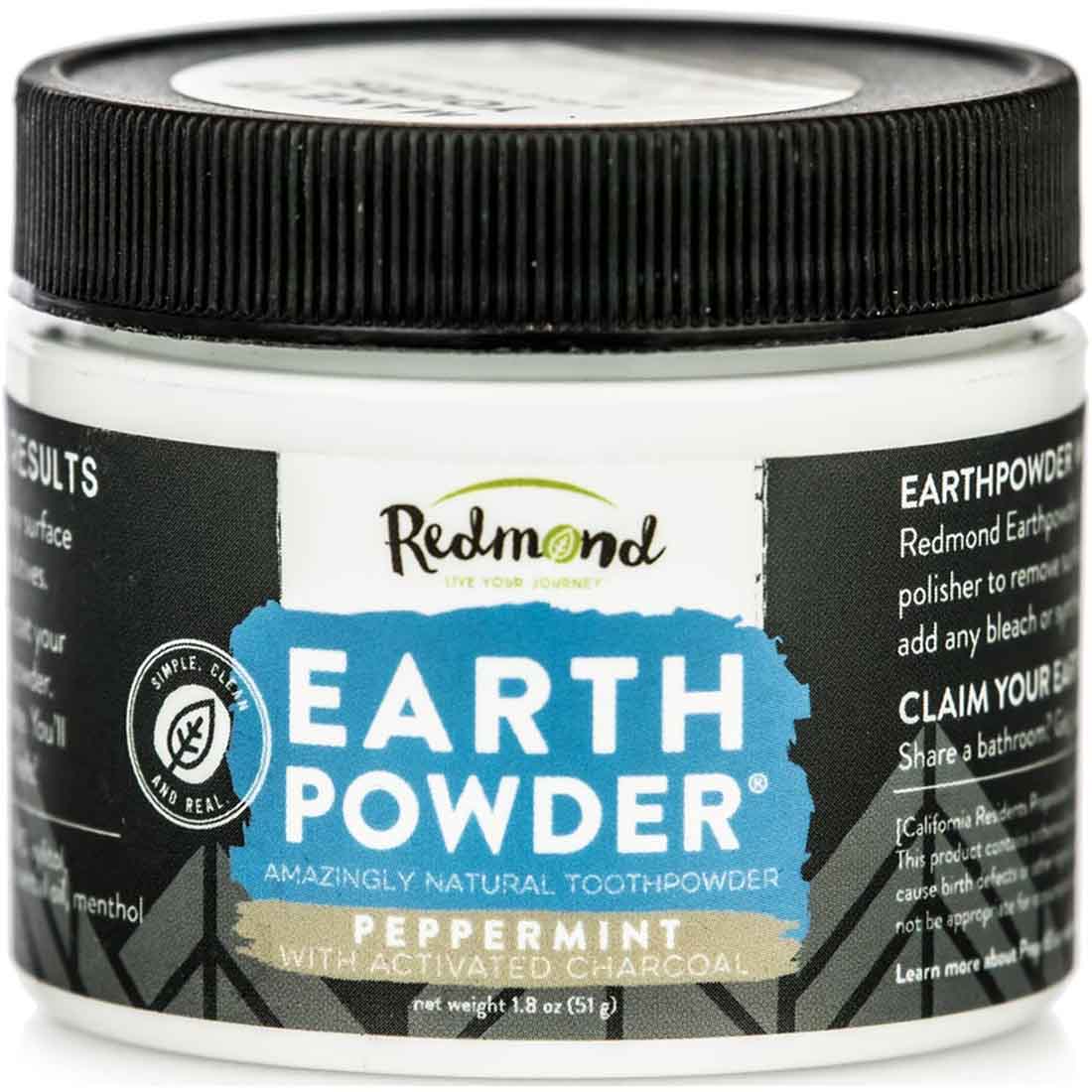 Redmond Earthpowder Tooth Powder (Unsweetened), 51g - Image 4