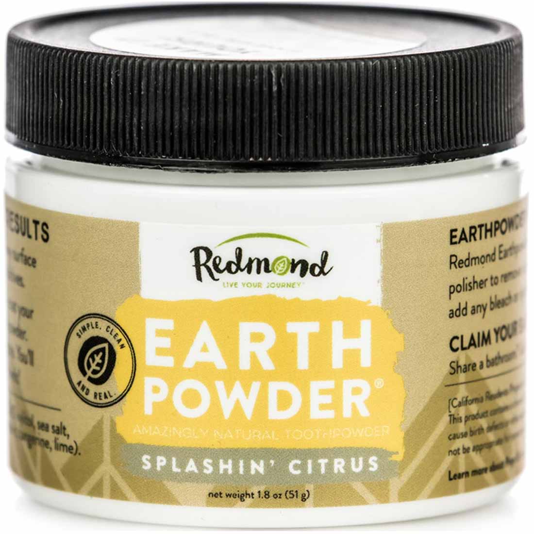Redmond Earthpowder Tooth Powder (Unsweetened), 51g - Image 6
