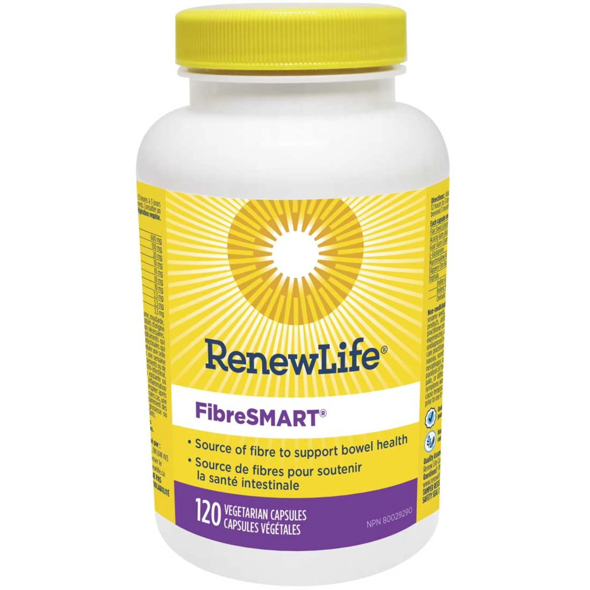 Renew Life FibreSMART Capsules, Supports Bowel Health