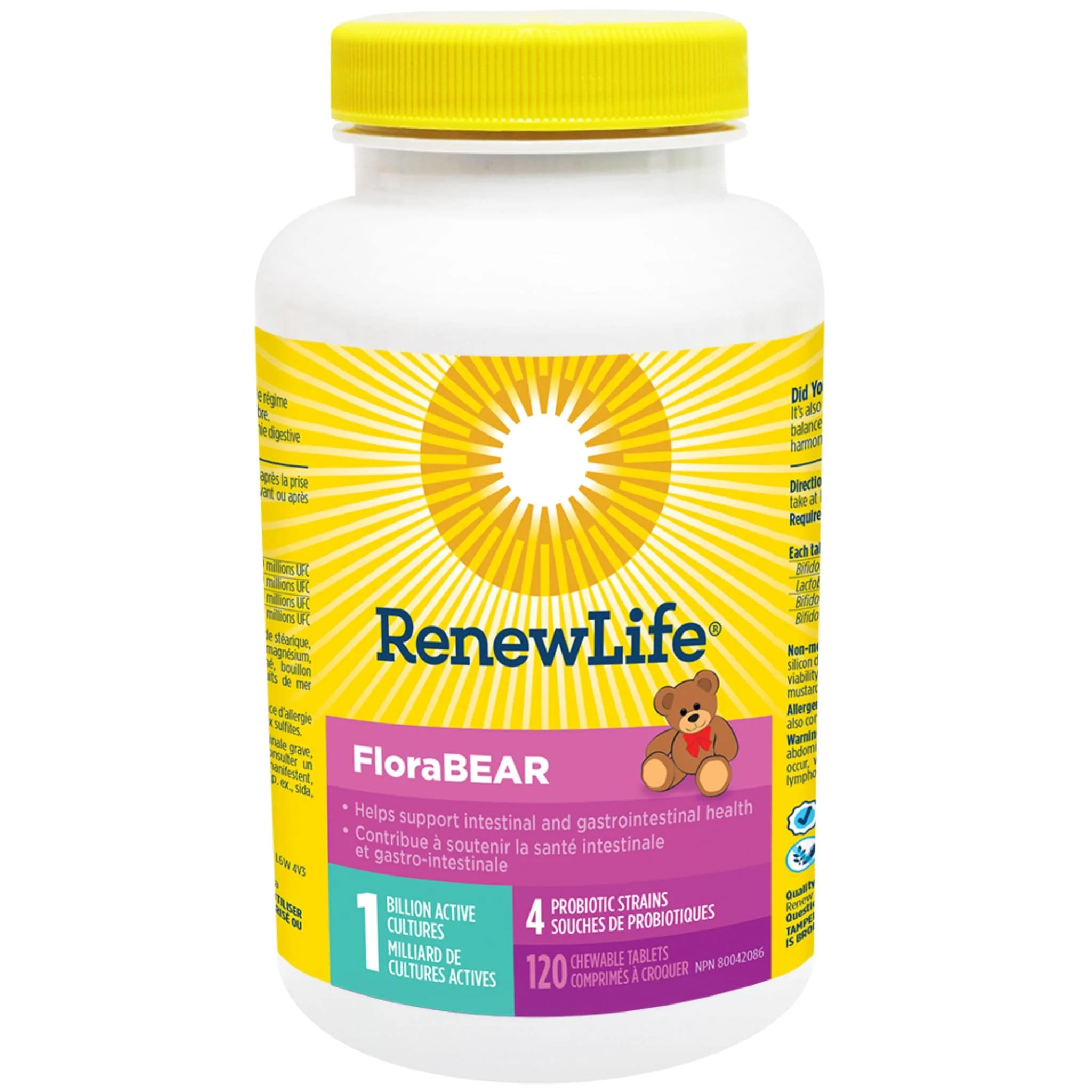 Renew Life FloraBEAR, Chewable Probiotic For Kids (Refrigerated) - Image 2