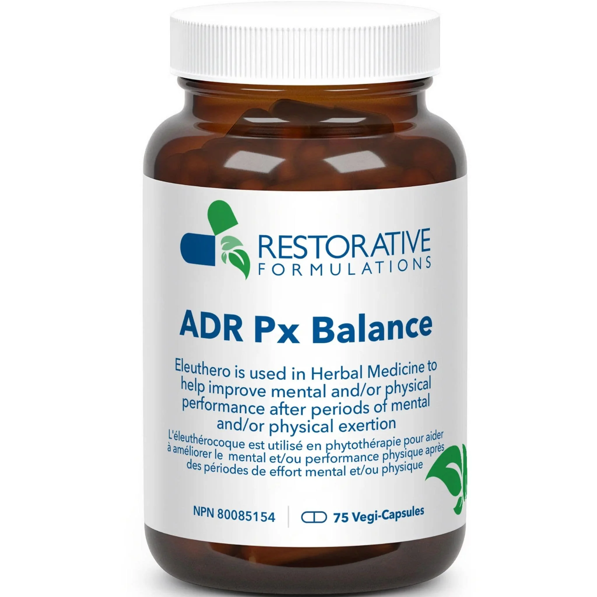 Restorative Formulations Adrenal Px Balance Capsules, 75 Vegetable Capsules
