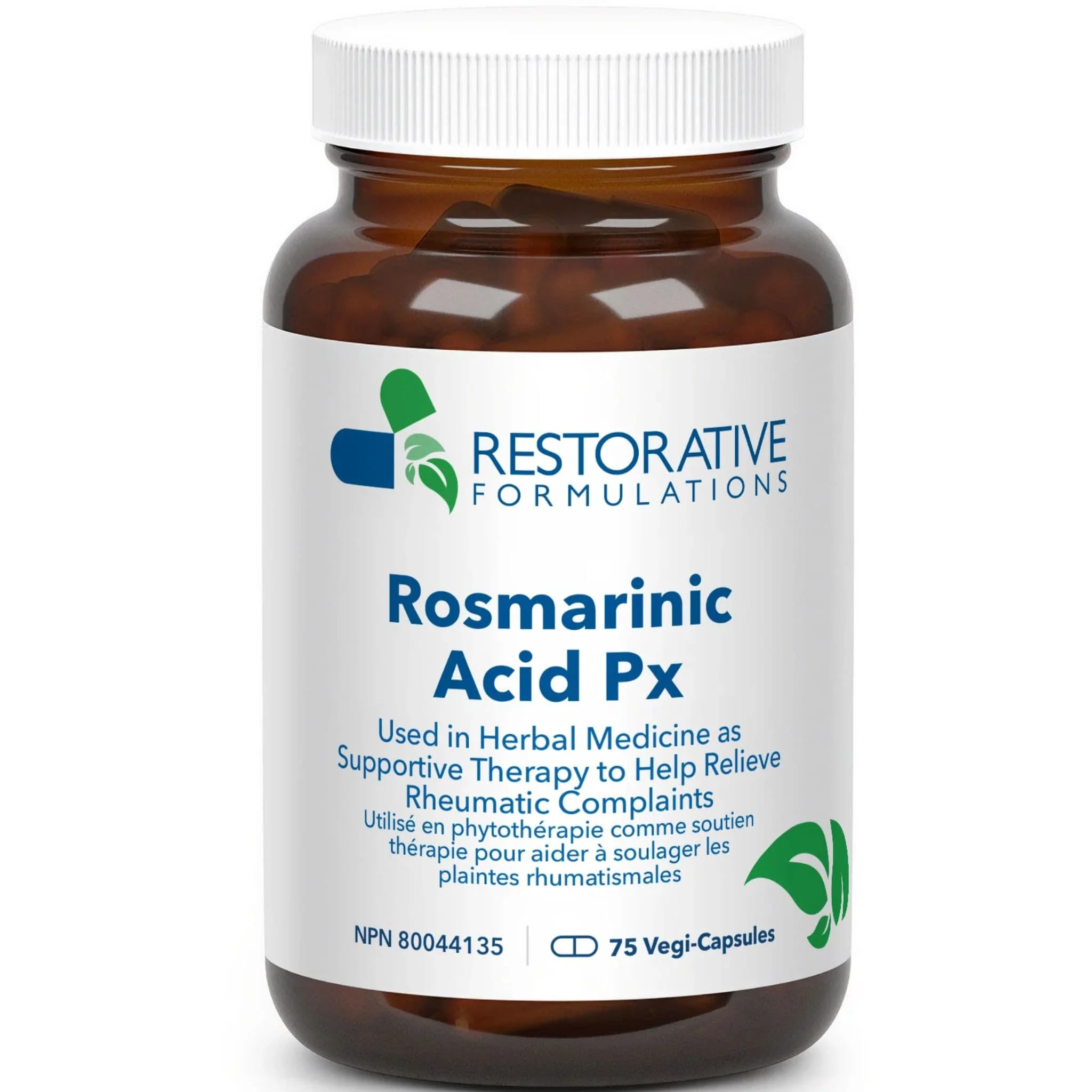 Restorative Formulations Rosmarinic Acid Px, 75 Vegetable Capsules