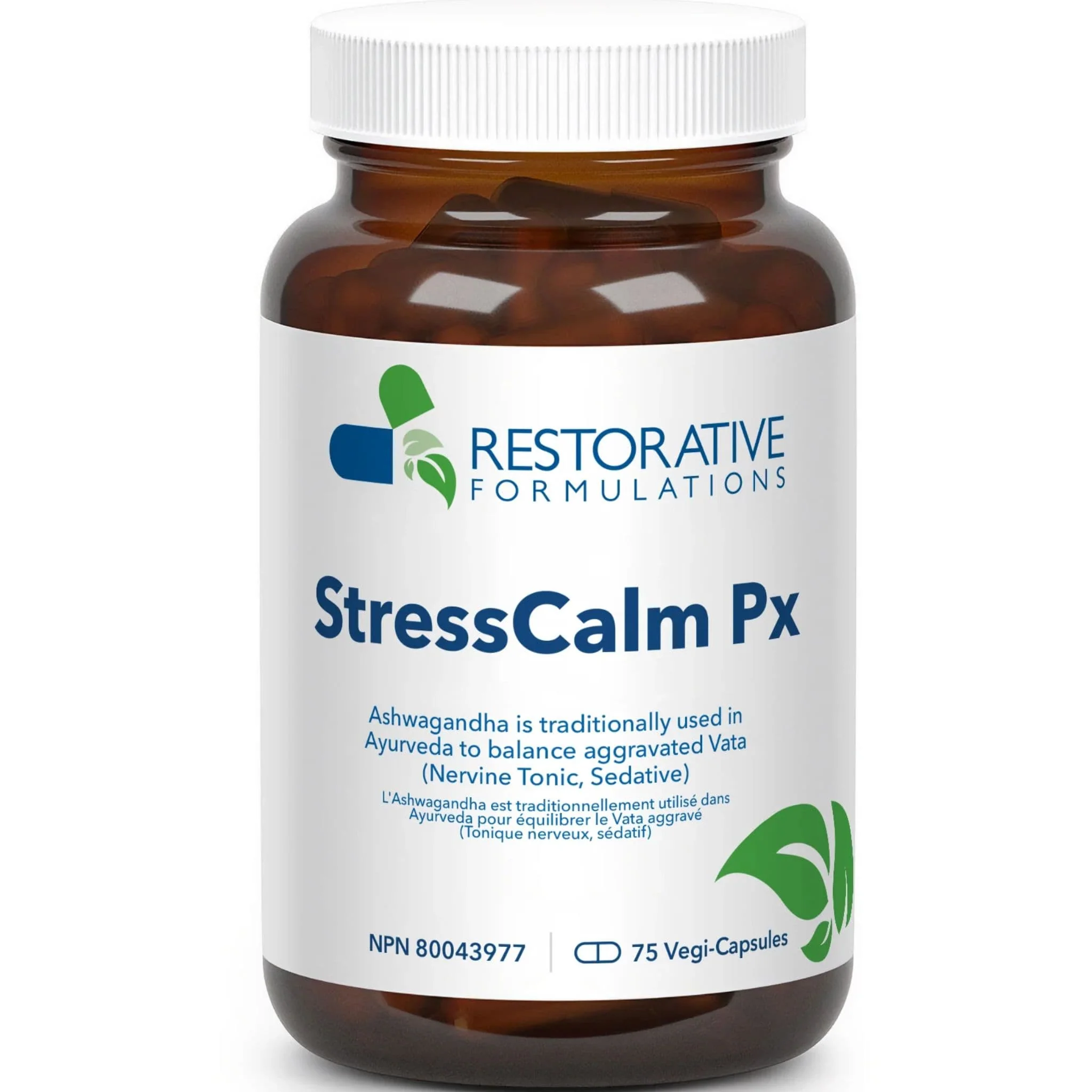 Restorative Formulations StressCalm Px, 75 Vegetable Capsules