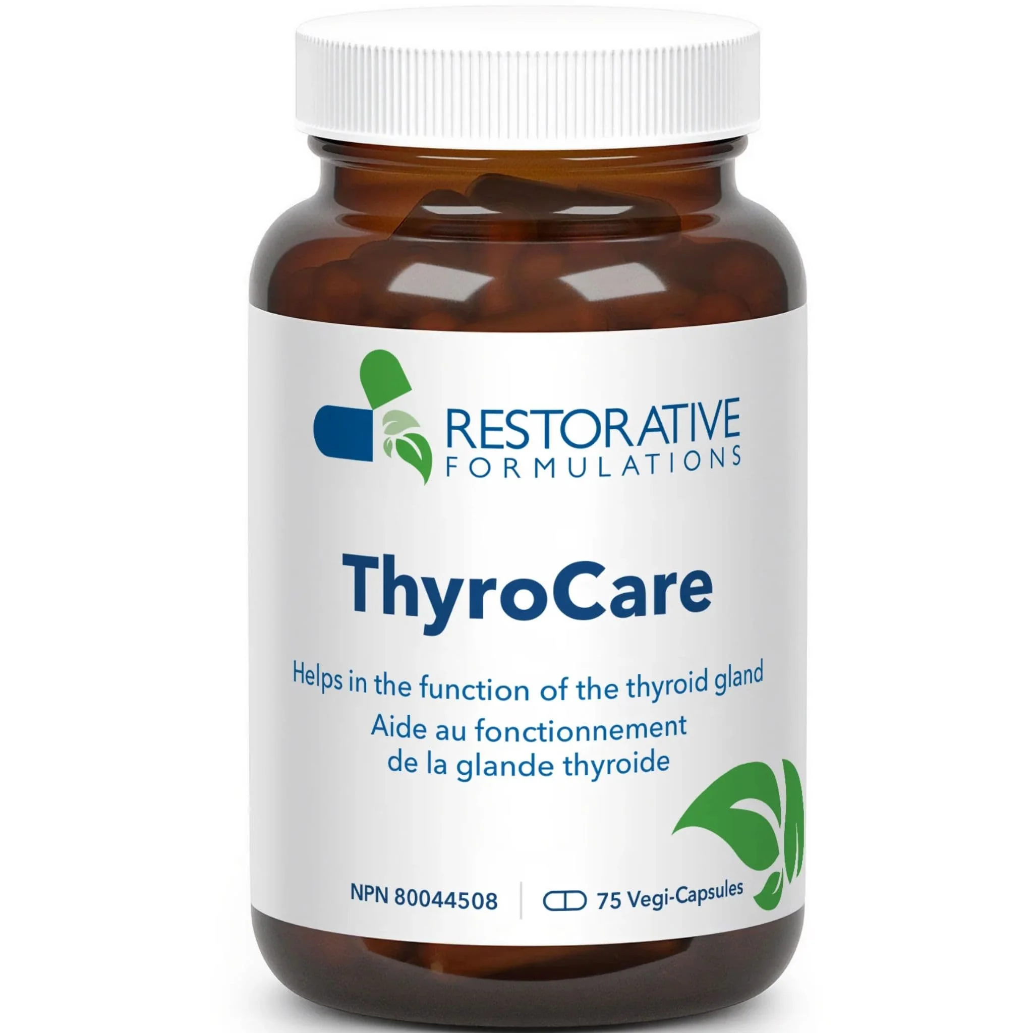 Restorative Formulations ThyroCare, 75 Vegetable Capsules