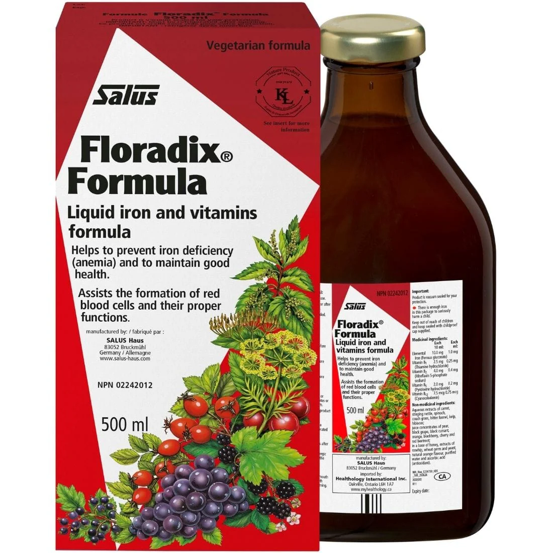Salus Floradix Liquid Iron and Vitamins Formula - Image 3