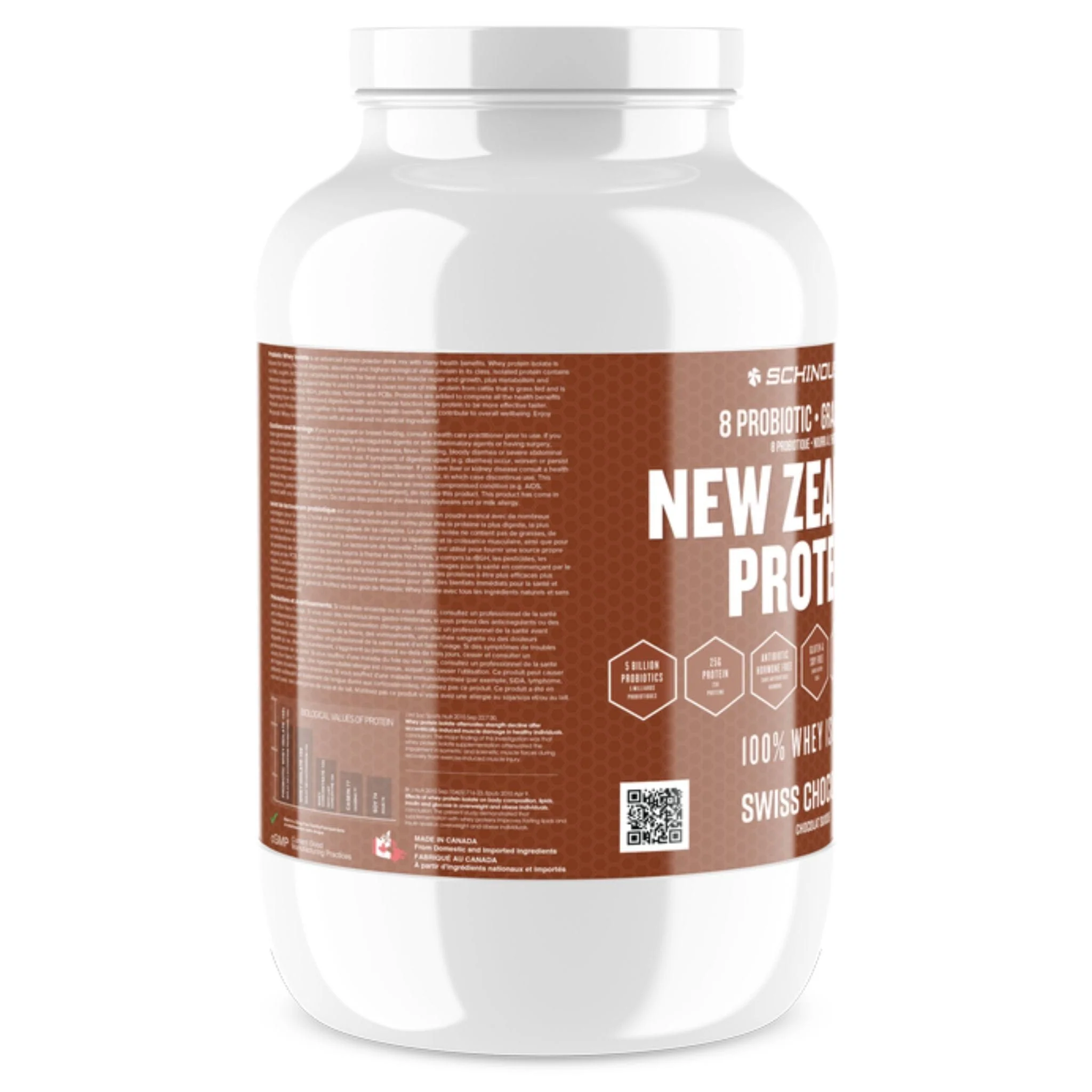 Schinoussa Probiotic Grass Fed New Zealand Protein 100% Whey Isolate Protein, 30 Servings - Image 12