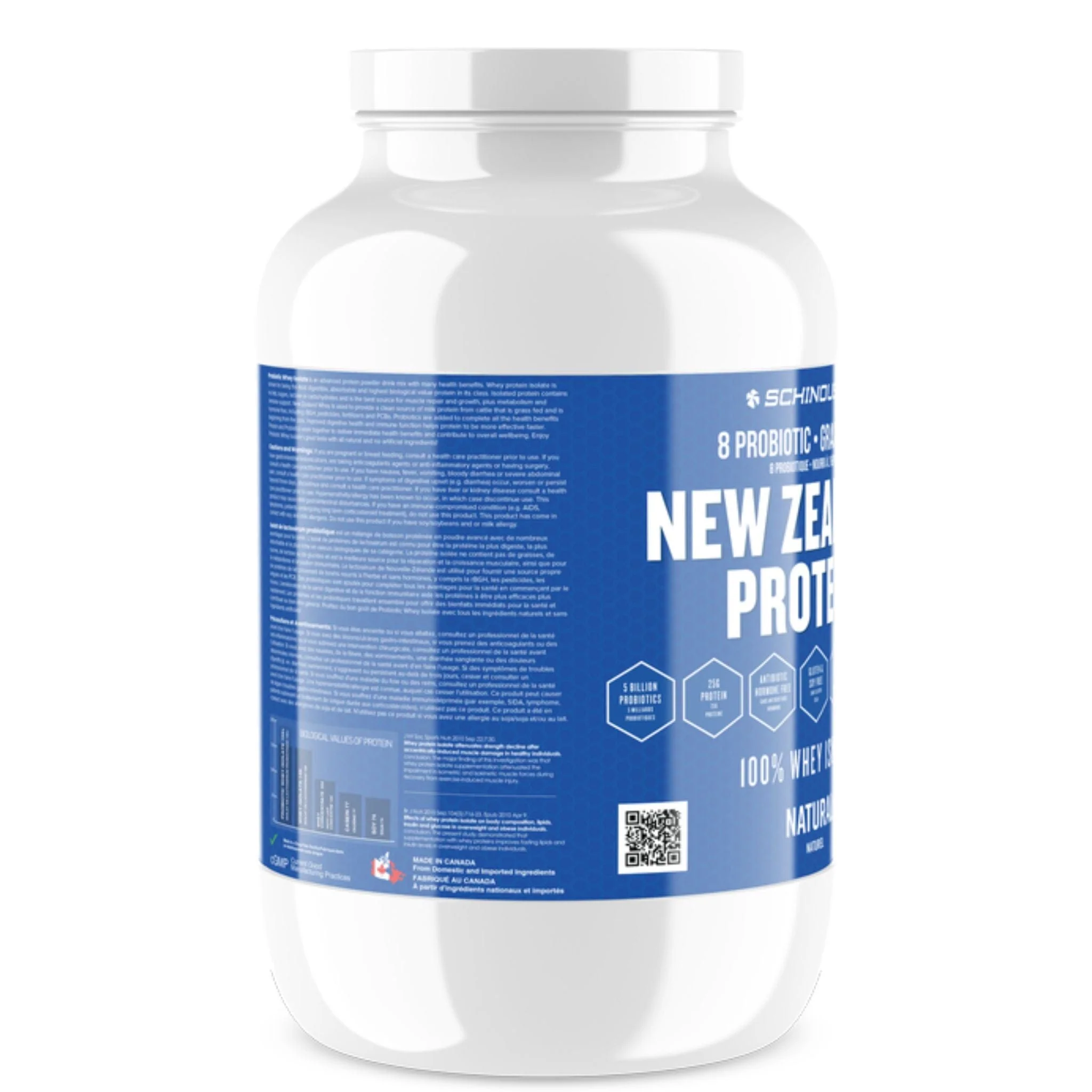 Schinoussa Probiotic Grass Fed New Zealand Protein 100% Whey Isolate Protein, 30 Servings - Image 6