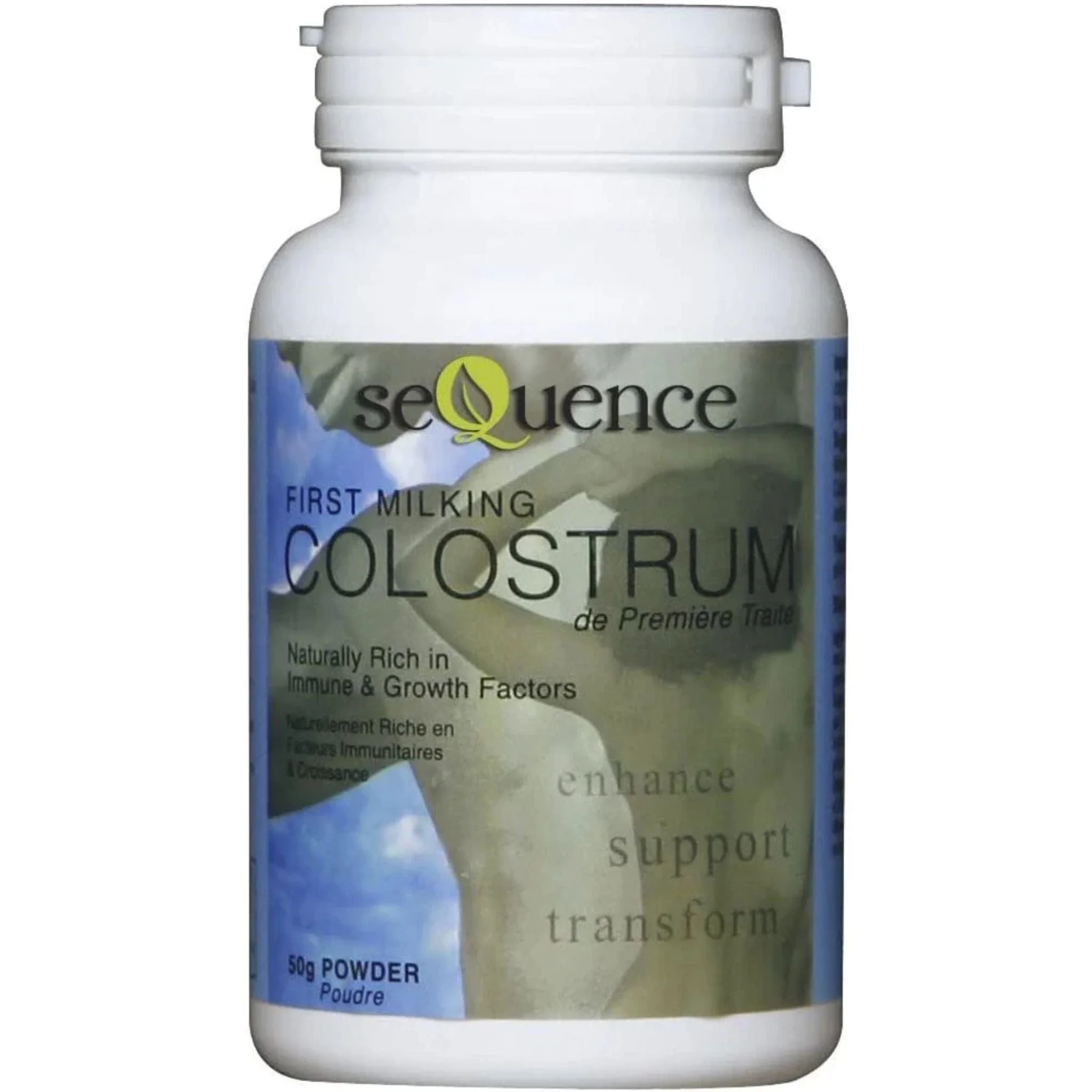 Sequence Colostrum Powder 200mg, First Milking, Rich in Immune and Growth Factors, 50g