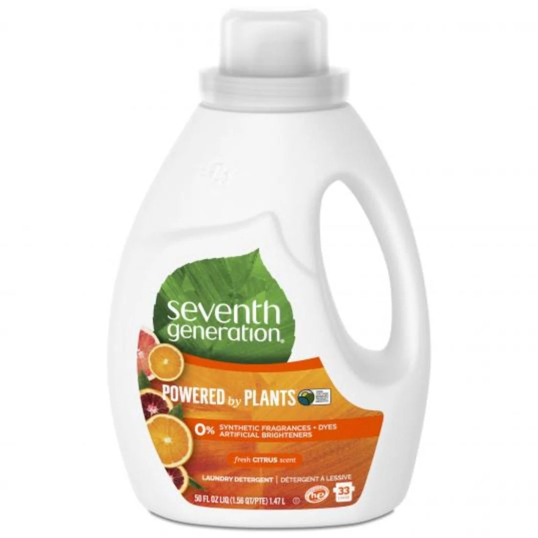 Seventh Generation Laundry Detergent 33 Loads (0% Synthetic Fragrances or Dyes), 1.47L - Image 3