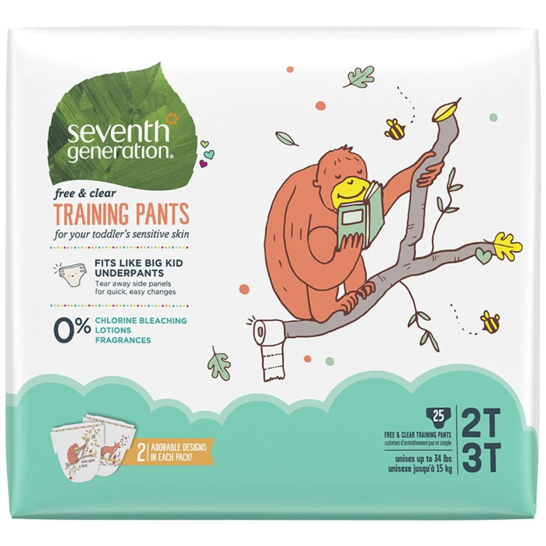 Seventh Generation Disposable Training Pants , Fit like big kid underpants, High capacity absorbent core, Clearance 35% Off, Final Sale - Image 2