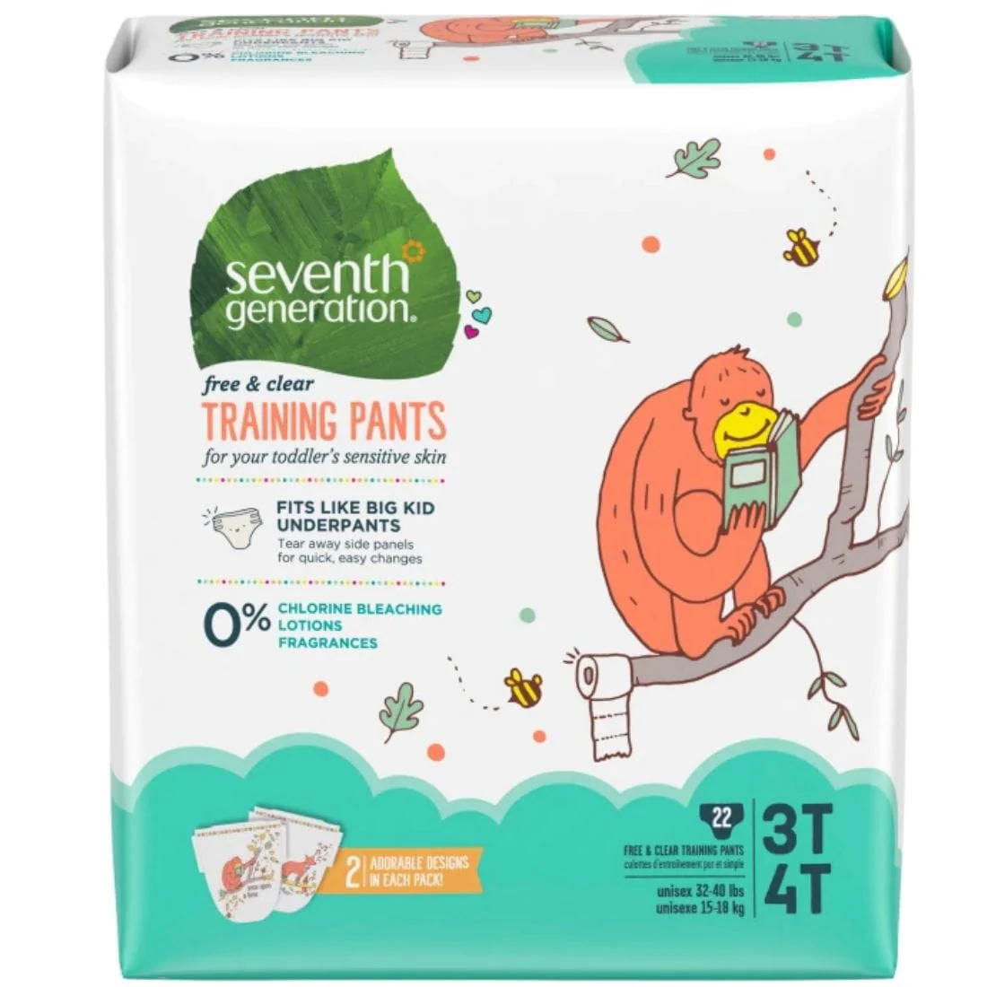 Seventh Generation Disposable Training Pants , Fit like big kid underpants, High capacity absorbent core, Clearance 35% Off, Final Sale - Image 3