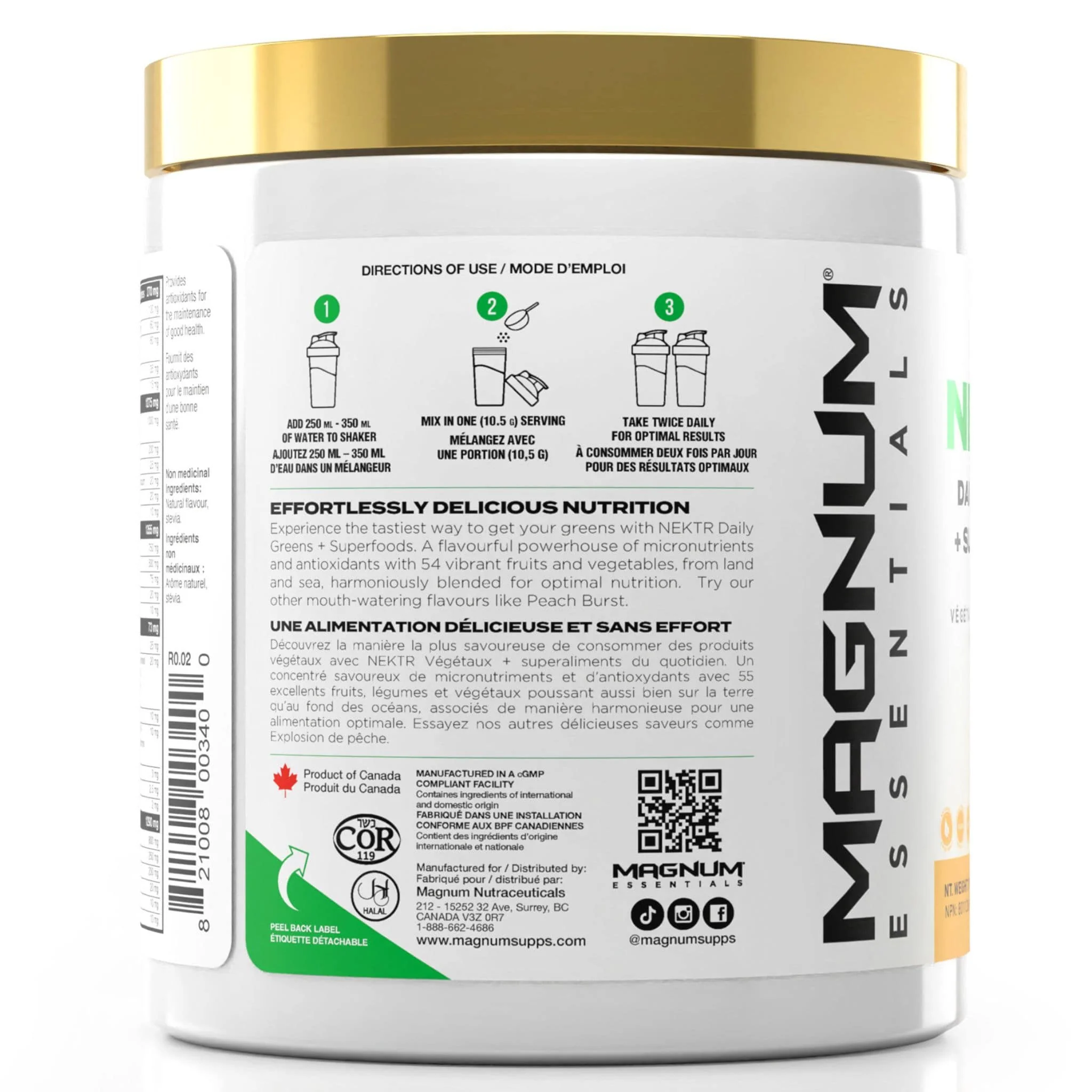 Magnum Essentials NEKTR Daily Greens and Superfoods Powder, 315g - Image 5