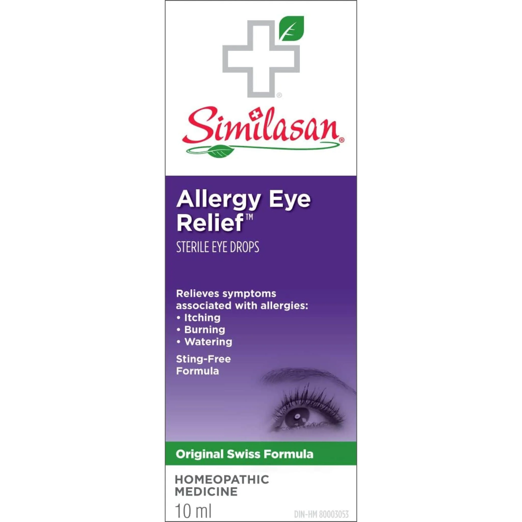 Similasan Allergy Eye Relief, Sterile Liquid Eye Drops, Sting-free Homeopathic Formula for Itching, Burning, Watering, Seasonal Allergy Symptoms, 10ml - Image 2