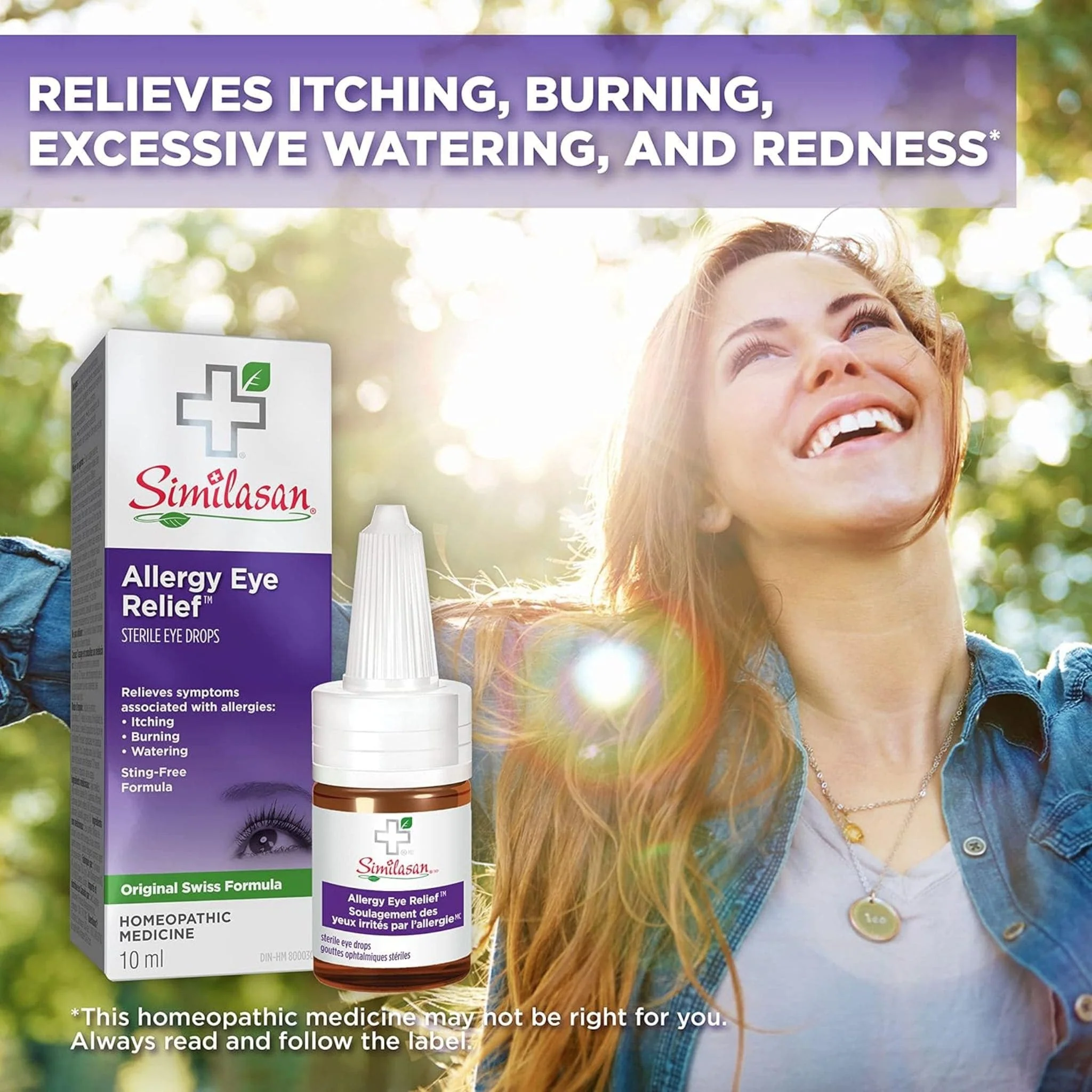 Similasan Allergy Eye Relief, Sterile Liquid Eye Drops, Sting-free Homeopathic Formula for Itching, Burning, Watering, Seasonal Allergy Symptoms, 10ml - Image 5