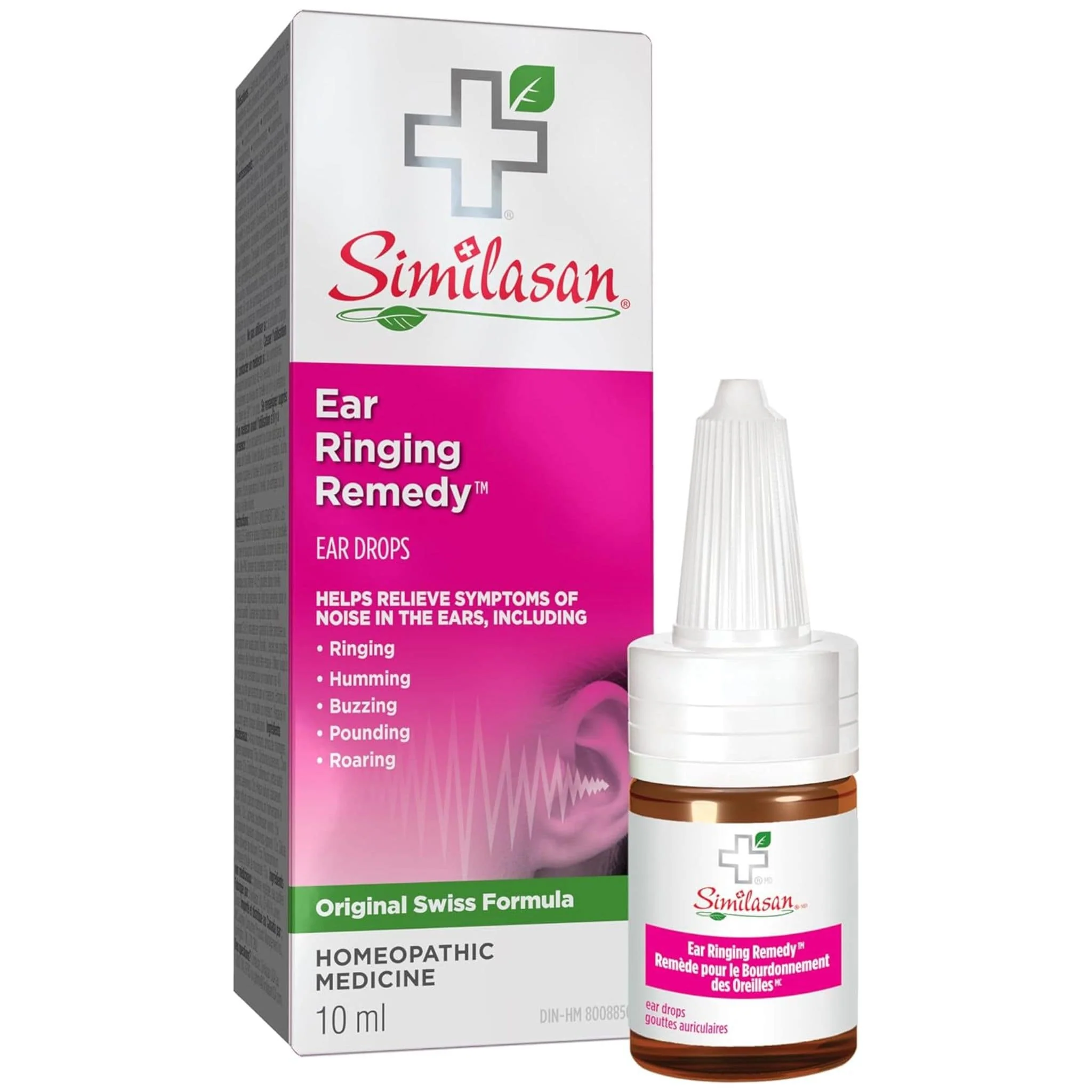 Similasan Ear Ringing Remedy, Liquid Ear Drops, Natural Homeopathic Relief for Ringing and Buzzing Ears, 10ml