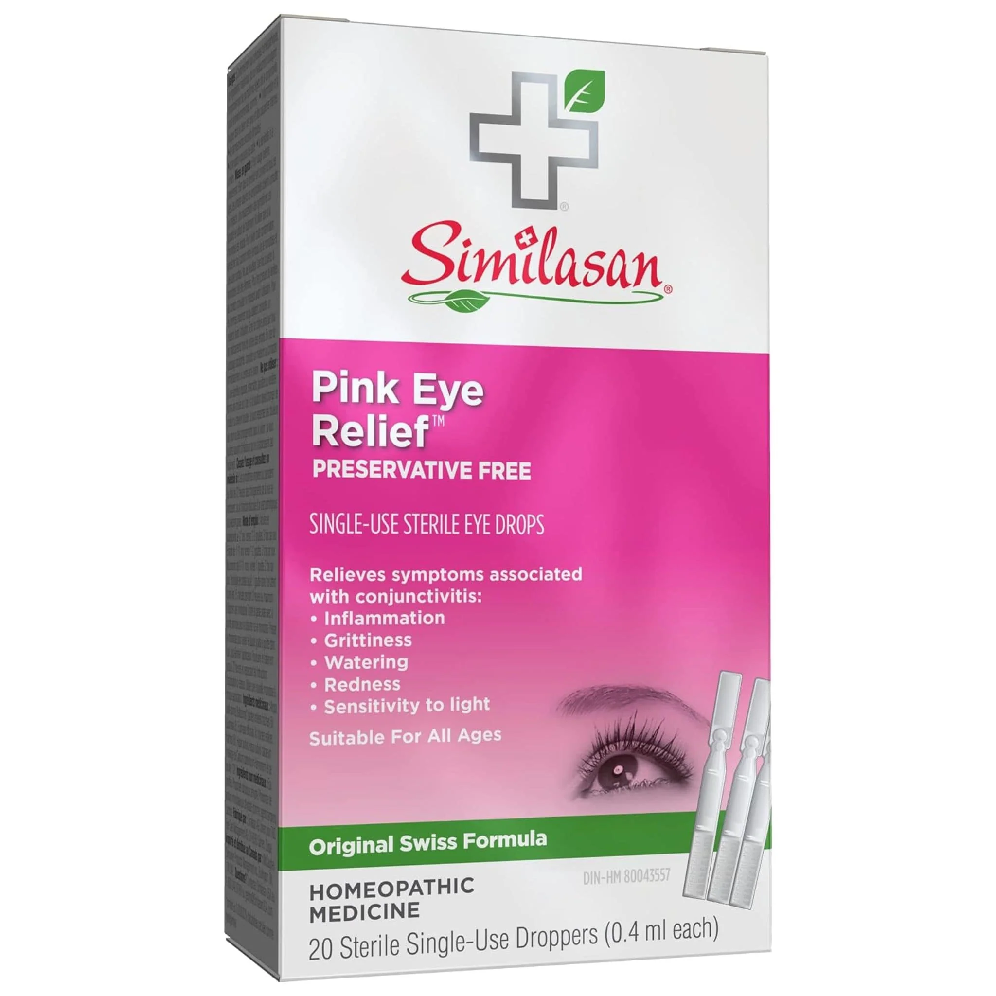 Similasan Pink Eye Relief Liquid Drops, With Eyebright, Safe for All Ages, Relieves Redness, Burning, Watery Discharge, Grittiness, and Conjunctivitis Symptoms, 10ml - Image 7