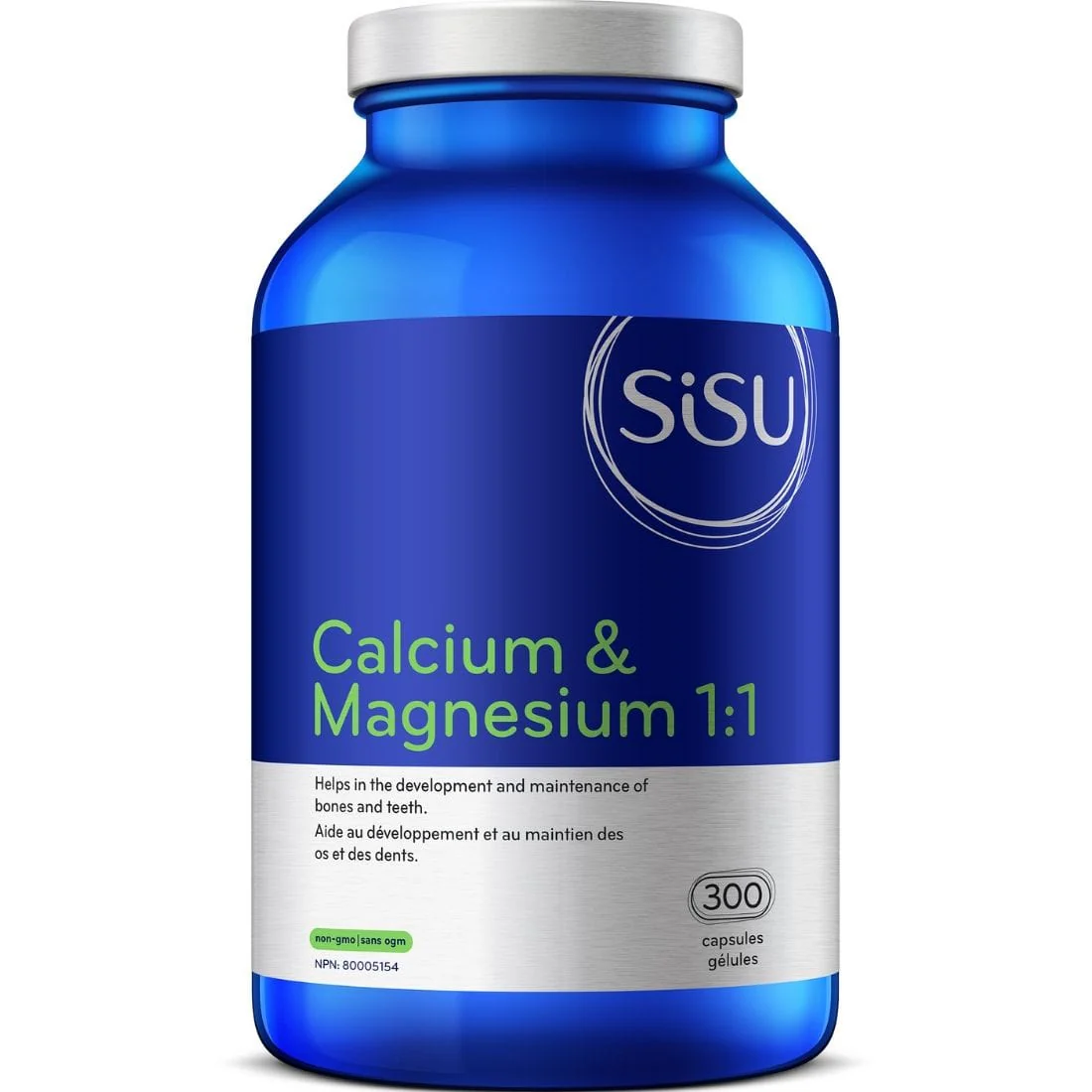 SISU Calcium & Magnesium 1:1 with Vitamin D, Capsules