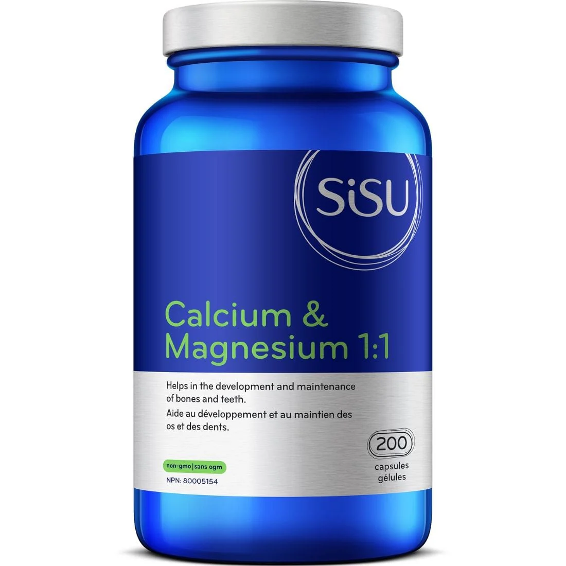 SISU Calcium & Magnesium 1:1 with Vitamin D, Capsules - Image 3