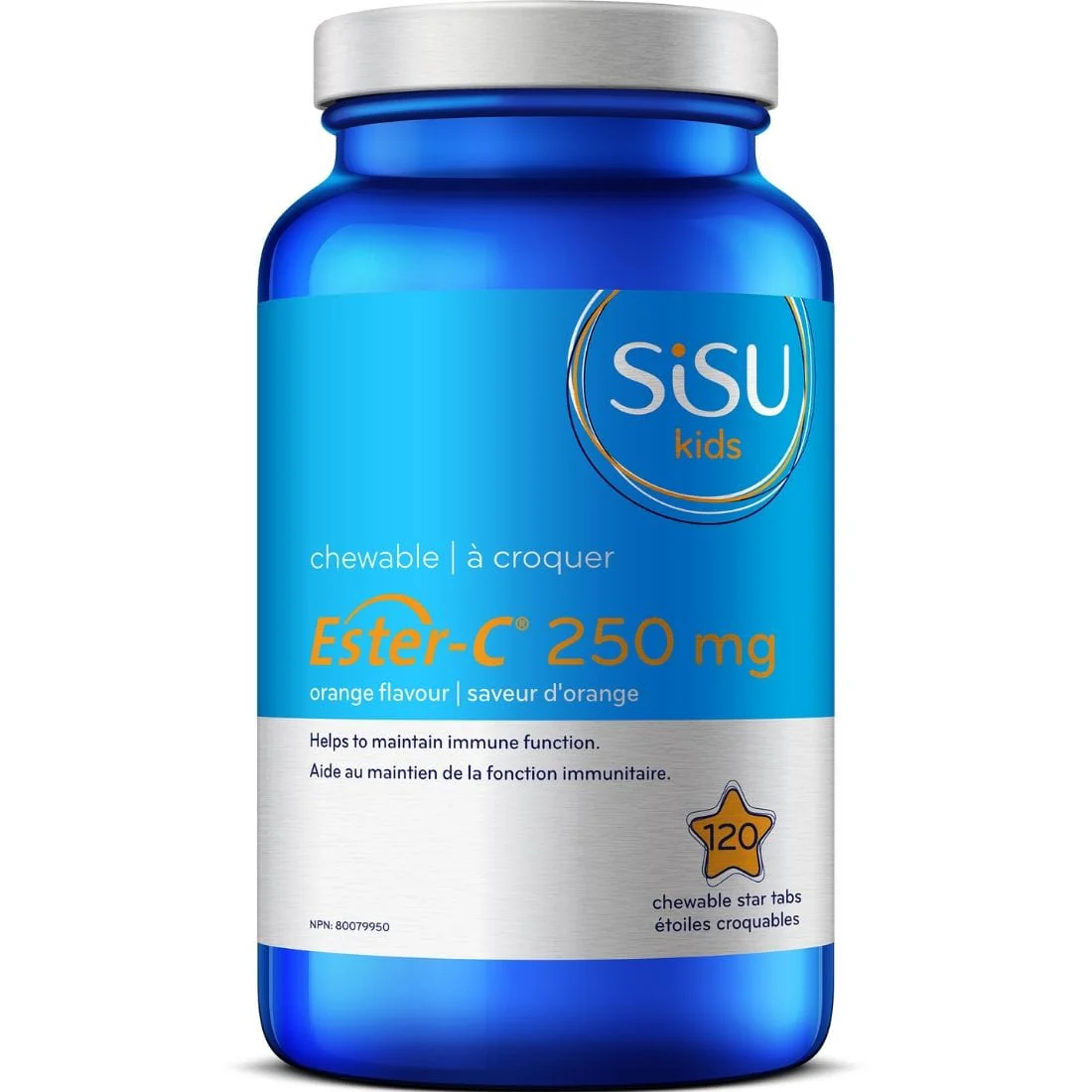 SISU Ester-C For Kids 250mg Chewable Vitamin C, 120 Chewable Tablets - Image 2