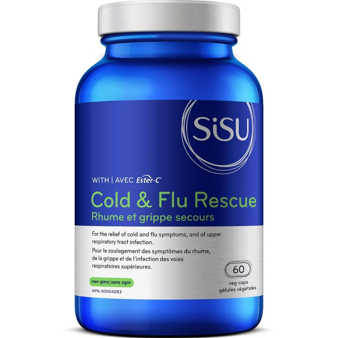 SISU Cold and Flu Rescue with Ester-C, 60 Vegetable Capsules