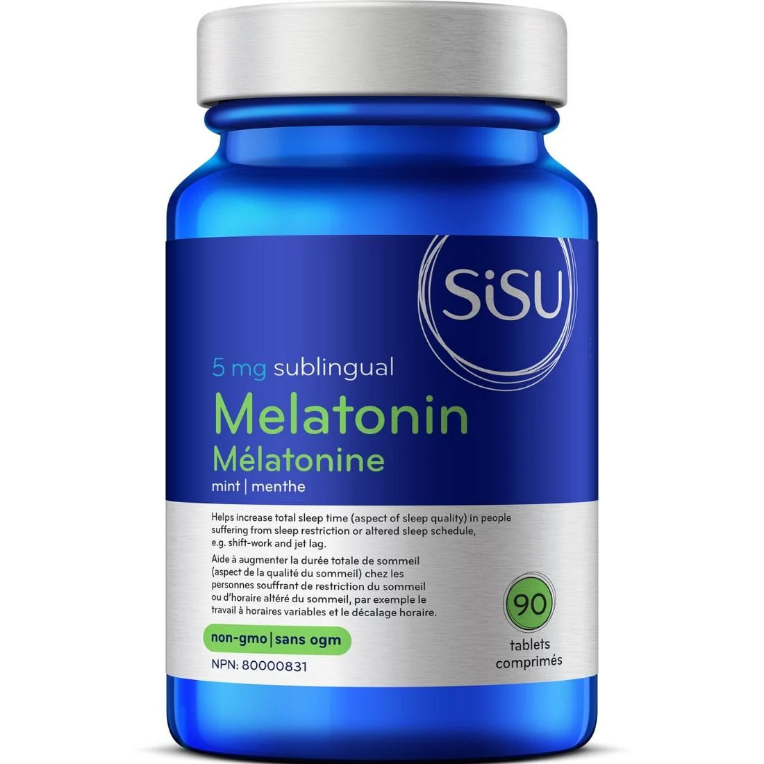 SISU Melatonin 5mg Sublingual Tablets, Fast Dissolving, Helps Fall Asleep Easier, Skeep Longer and Wake Up During Night Less Frequently, 90 Sublingual Tablets - Image 2