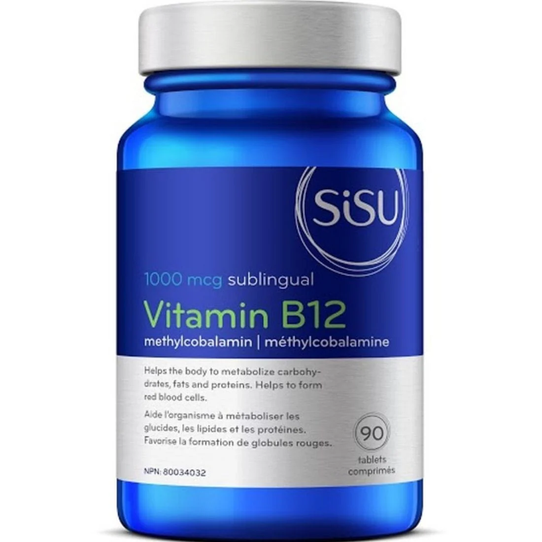 SISU Vitamin B12 Tablets, Methylcobalamin B12 1000mcg, 90-180 Tablets - Image 2