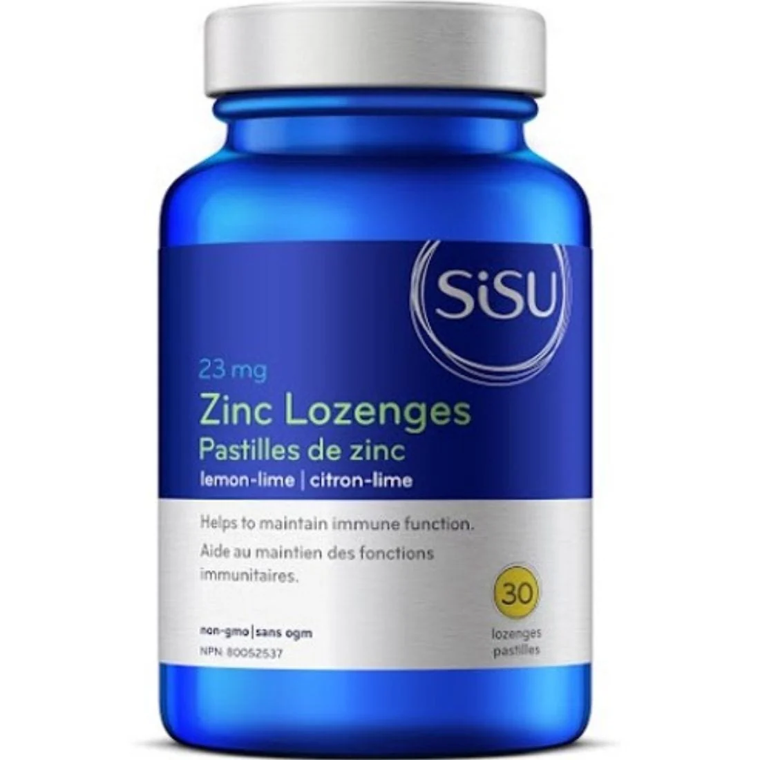SISU Zinc Lozenges 23mg, Lemon Lime Flavour, 30 Chewable Lozenges - Image 2