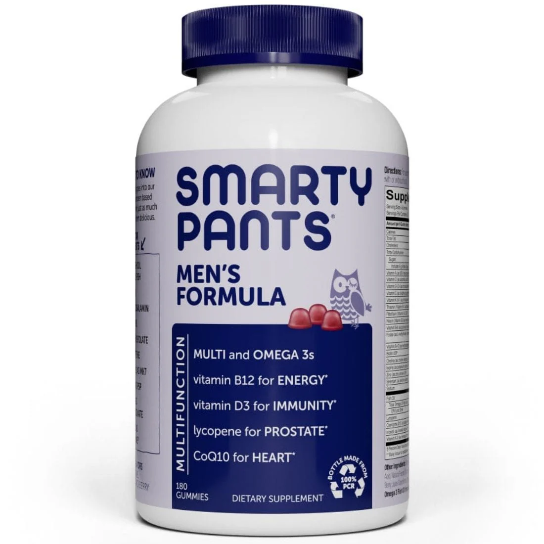 SmartyPants Mens Formula Gummy Multivitamins, with CoQ10, Lycopene and Omega 3 - Image 3