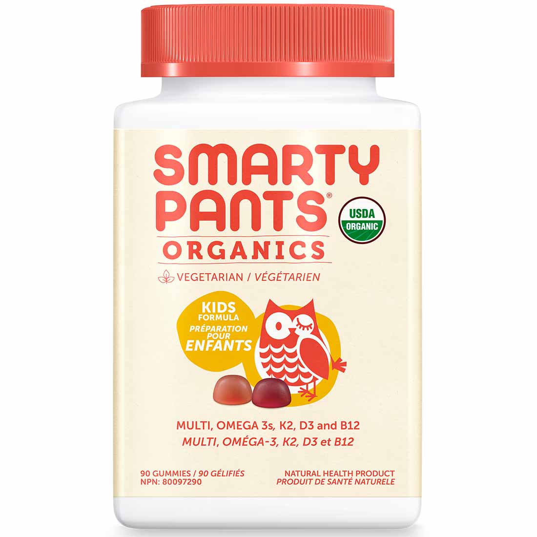 SmartyPants Organic Kids Formula Multivitamin Gummies
