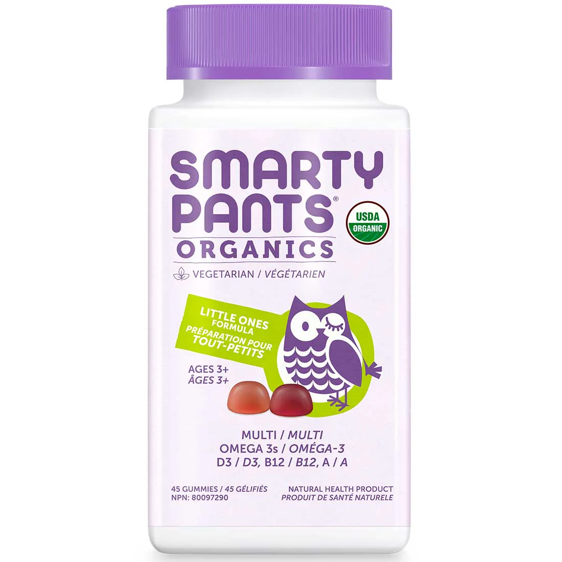 SmartyPants Organic Little Ones Formula Toddler Gummy Multivitamins - Image 2