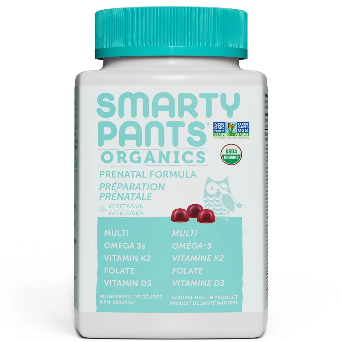 SmartyPants Prenatal Formula Gummy Multivitamins with Folate, B12 and Omega 3 - Image 3
