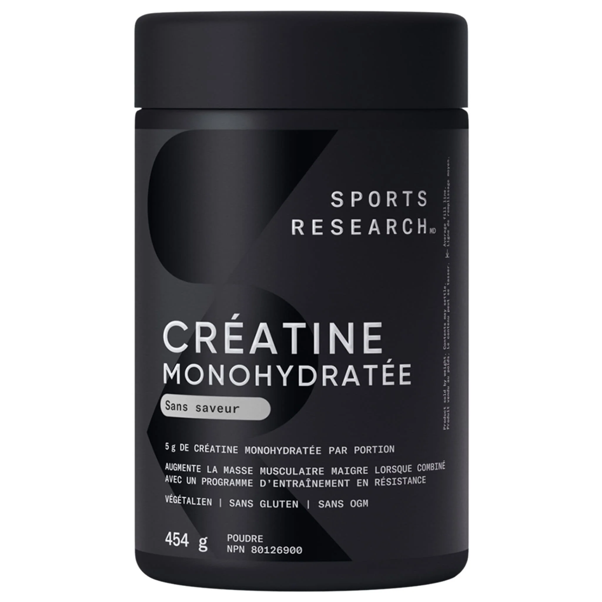 Sports Research Creatine Monohydrate 5g Powder, Micronized, Vegan, Non-GMO, Helps to Enhance Strength, Power and Recovery for Lean Muscle Growth, 454g - Image 2