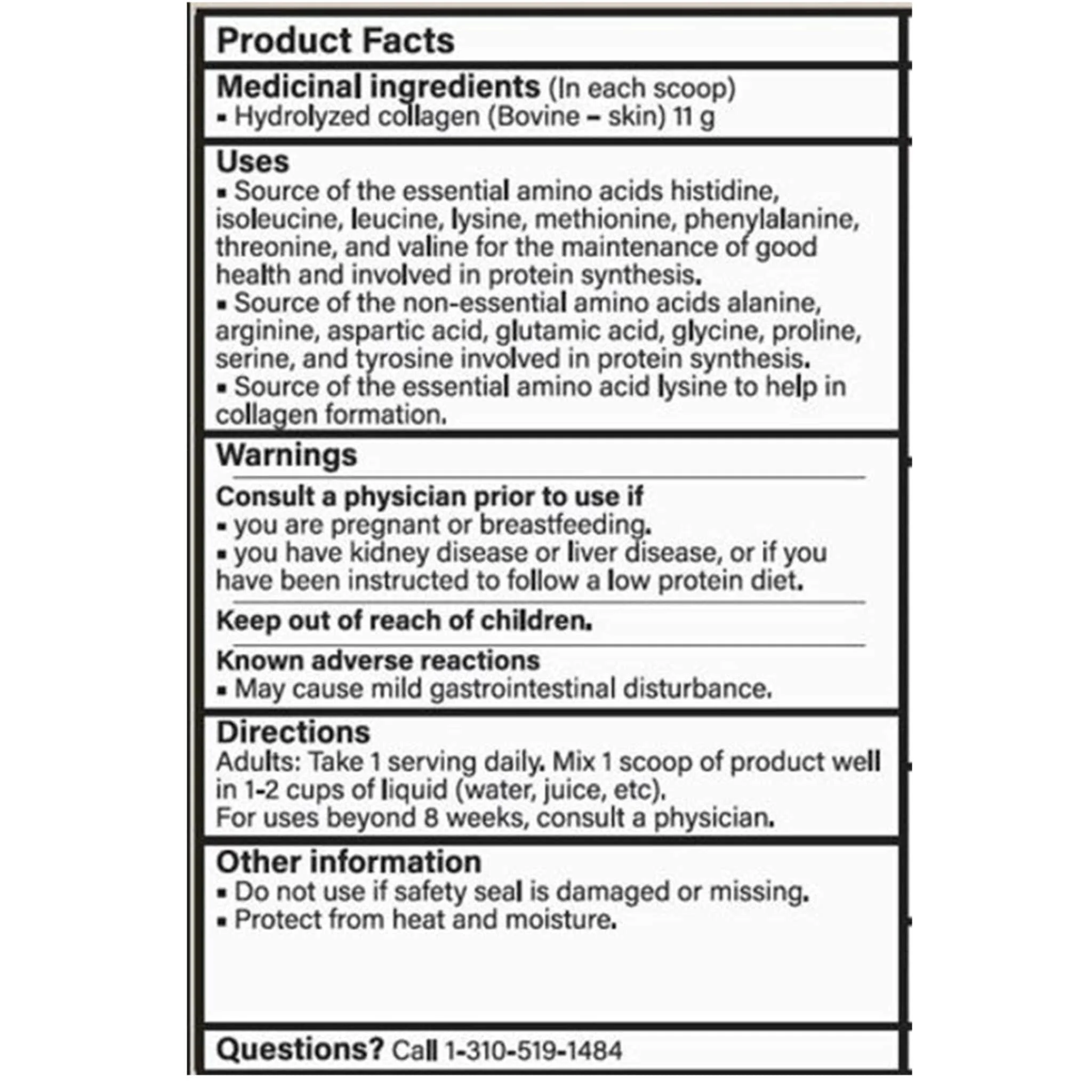 Sports Research Organic Collagen Peptides Powder, 11g of Hydrolyzed Collagen, 227g-256g - Image 2
