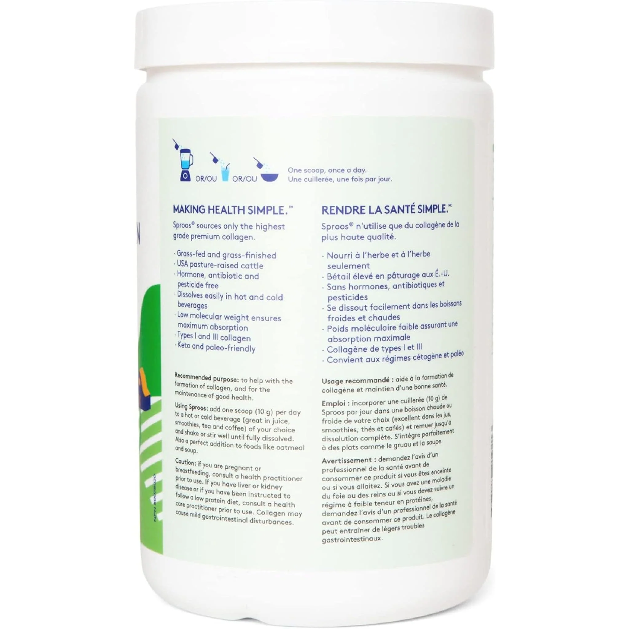 Sproos Grass-Fed Collagen, Hydrolyzed Collagen Peptides - Image 8