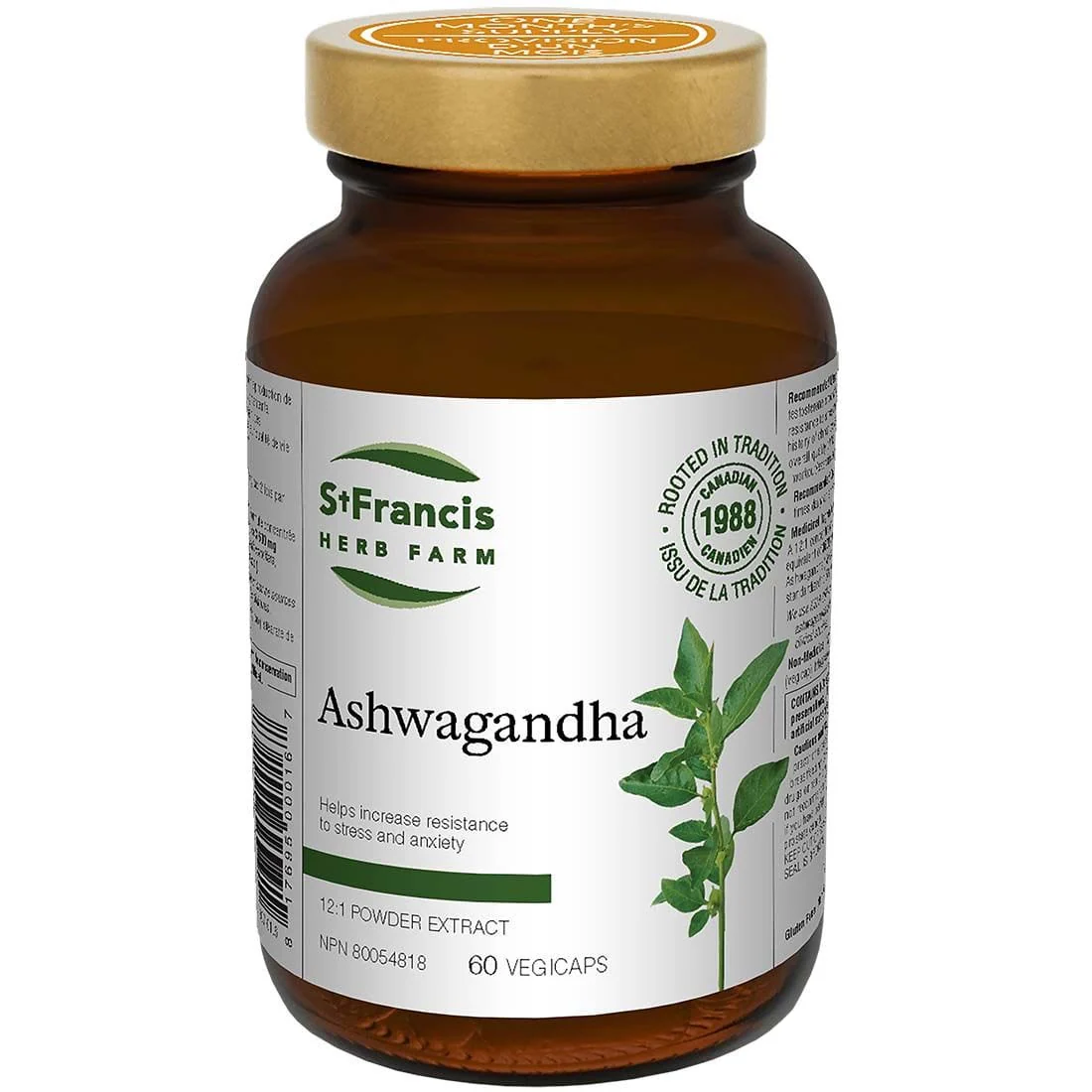 St. Francis Ashwagandha Capsules 300mg, KSM-66 Ashwagandha 12:1 Extract, Support for Anxiety, Nervousness, Insomnia - Image 2